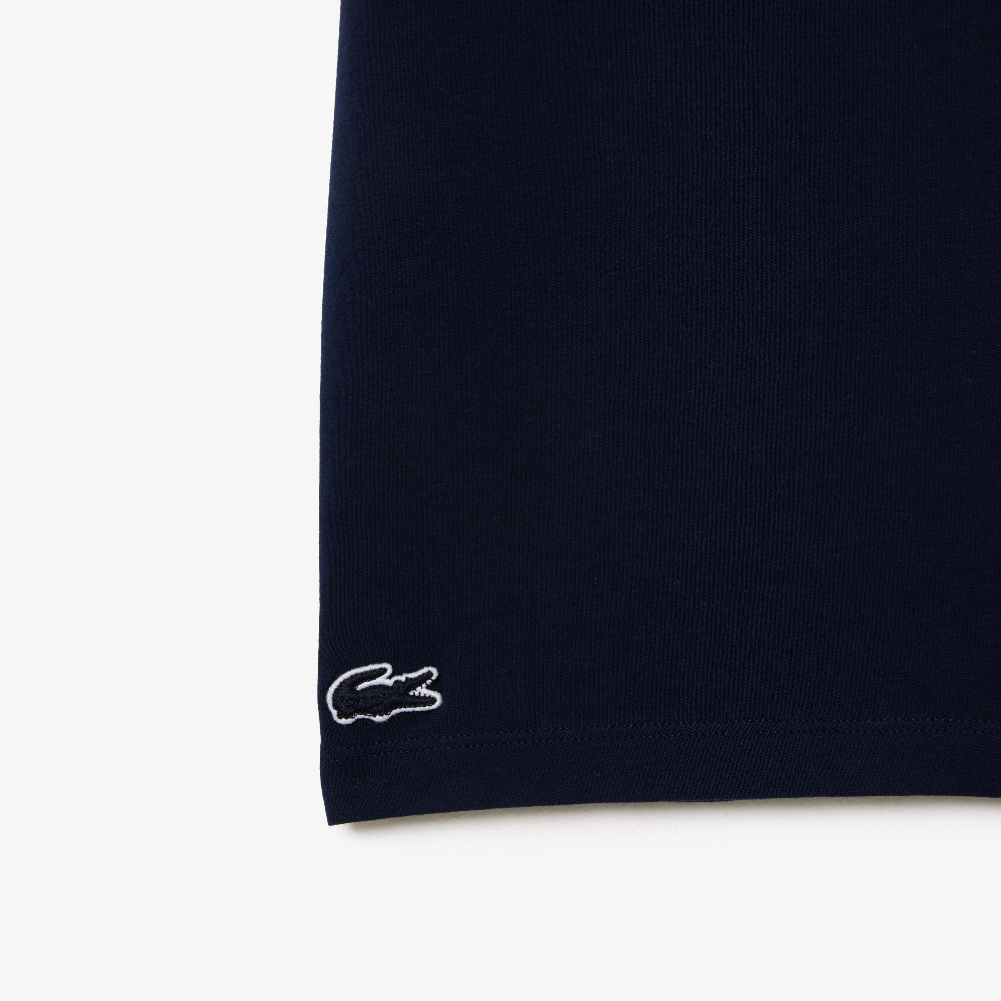 Lacoste Erkek Relaxed Fit Kısa Kollu Bisiklet Yaka Lacivert Pijama Üstü