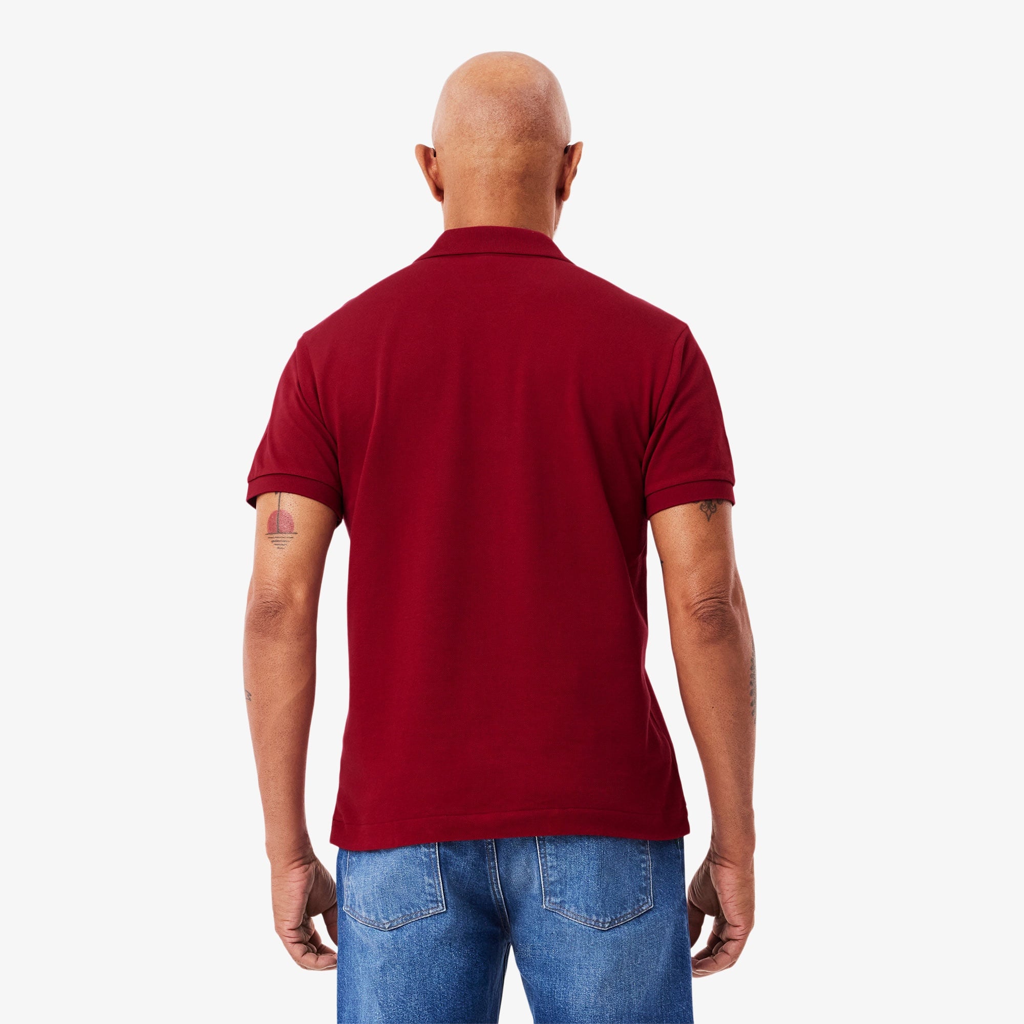 L.12.12 Erkek Classic Fit Bordo Polo