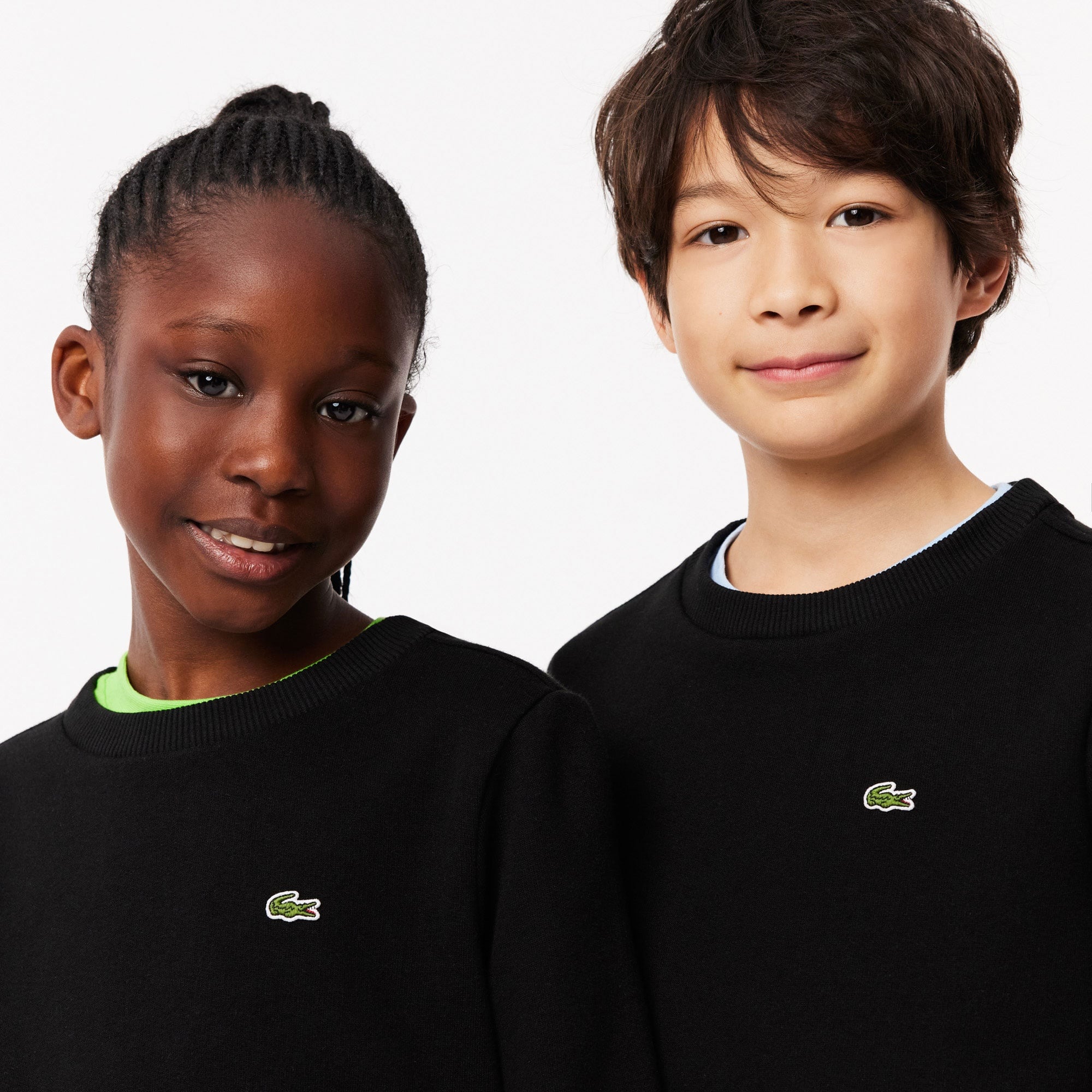 Çocuk Bisiklet Yaka Siyah Sweatshirt