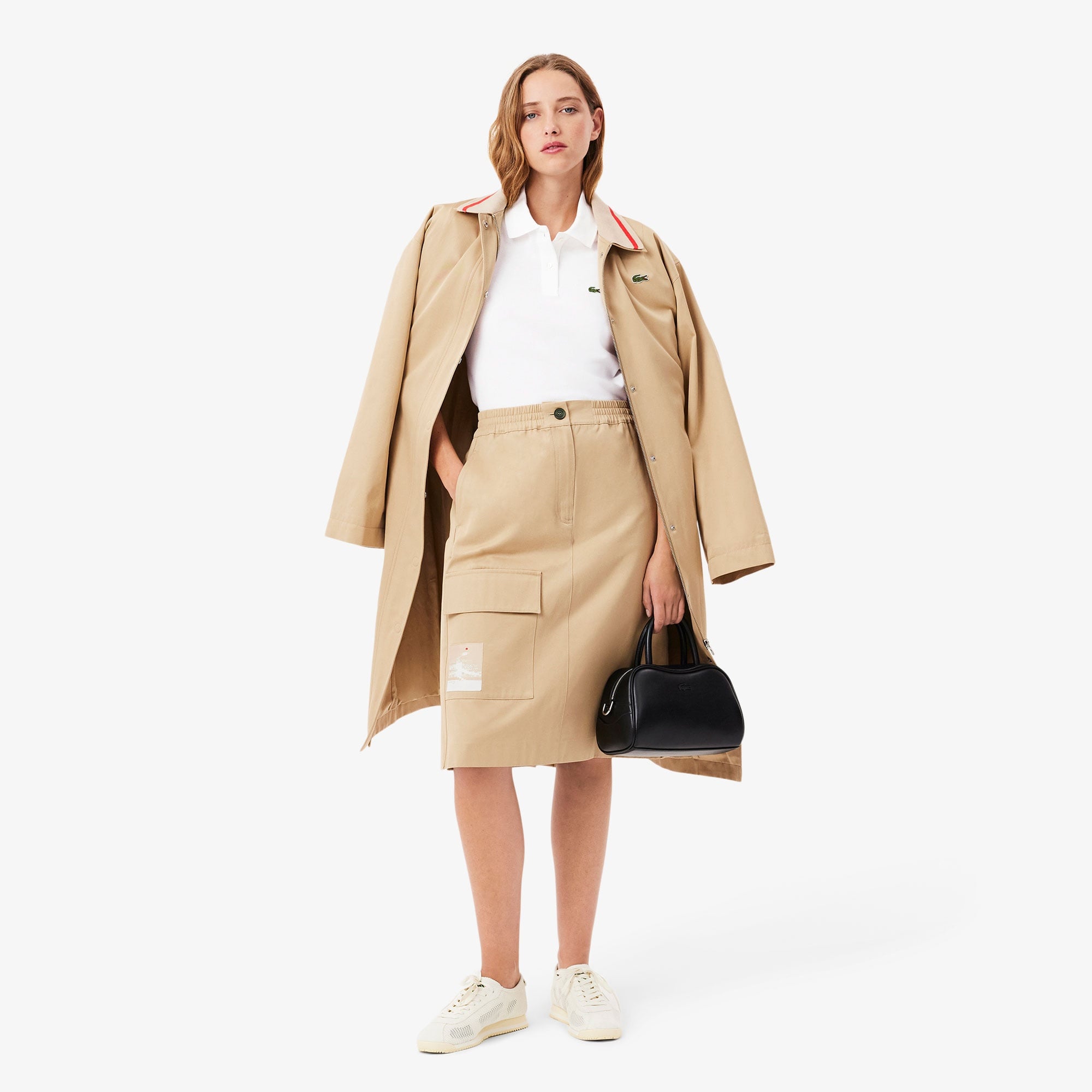 Lacoste Kadın Regular Fit Beyaz Polo