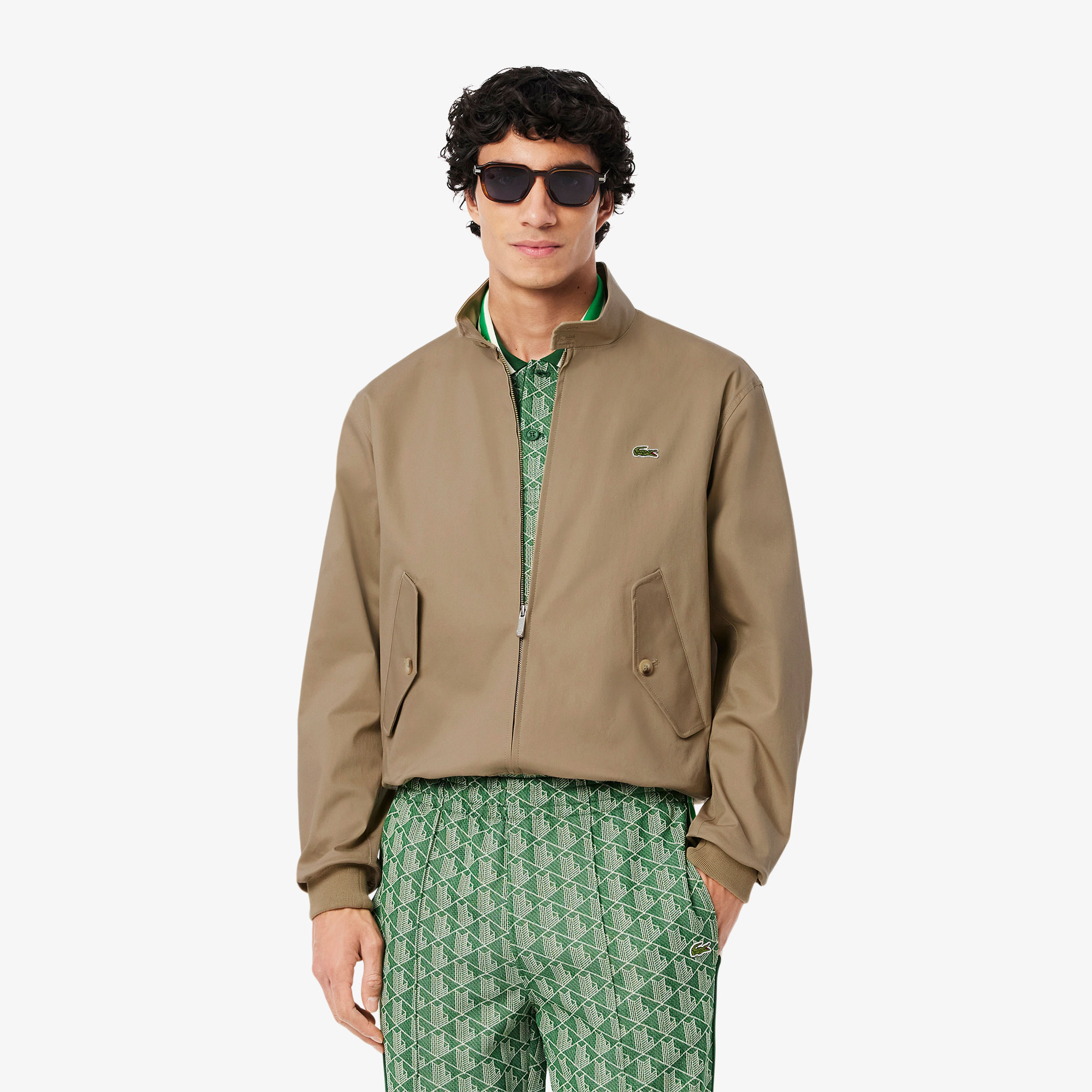 Lacoste Erkek Dik Yaka Kahverengi Yağmurluk BH7186.CB8 | Lacoste