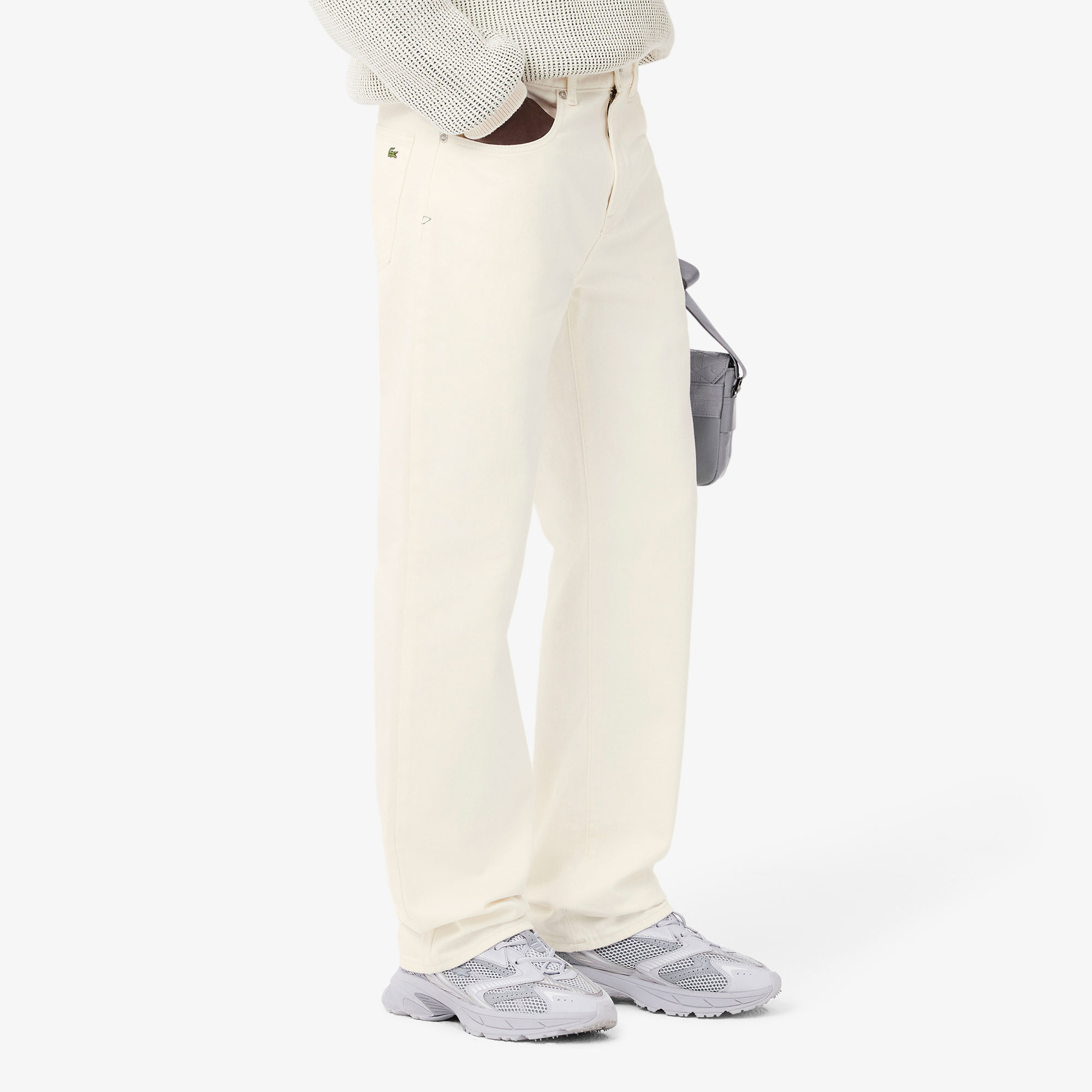 Erkek Straight Fit Krem Jean Pantolon Erkek Straight Fit Krem Jean Pantolon