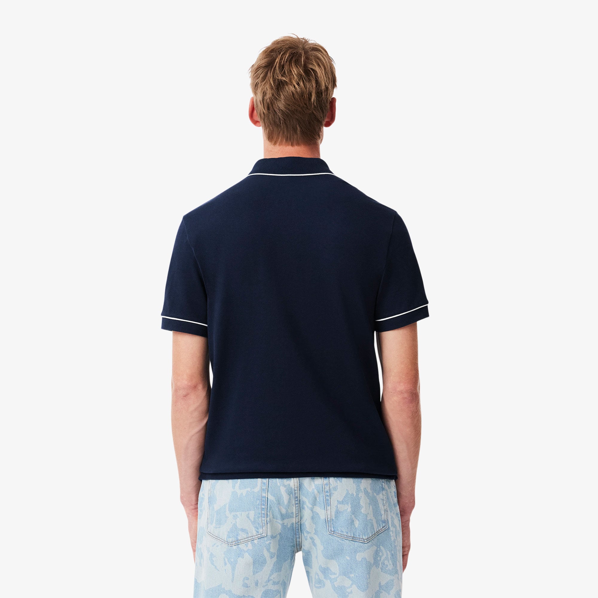 Lacoste Erkek Regular Fit Organik Pamuk Lacivert Paris Polo görsel 3
