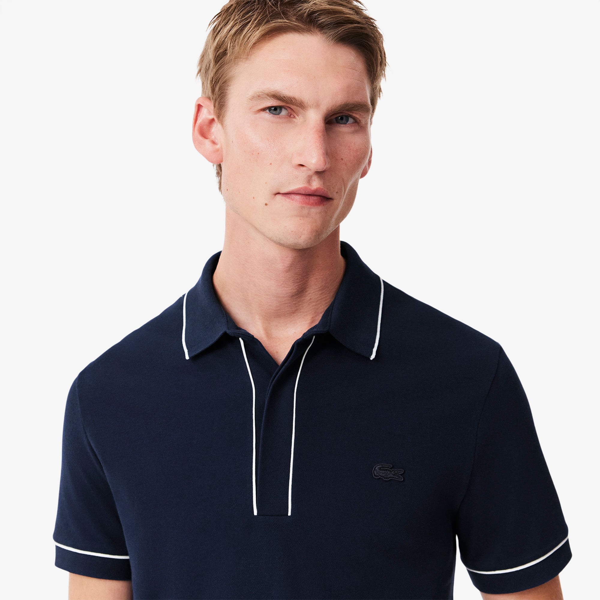 Lacoste Erkek Regular Fit Organik Pamuk Lacivert Paris Polo görsel 2