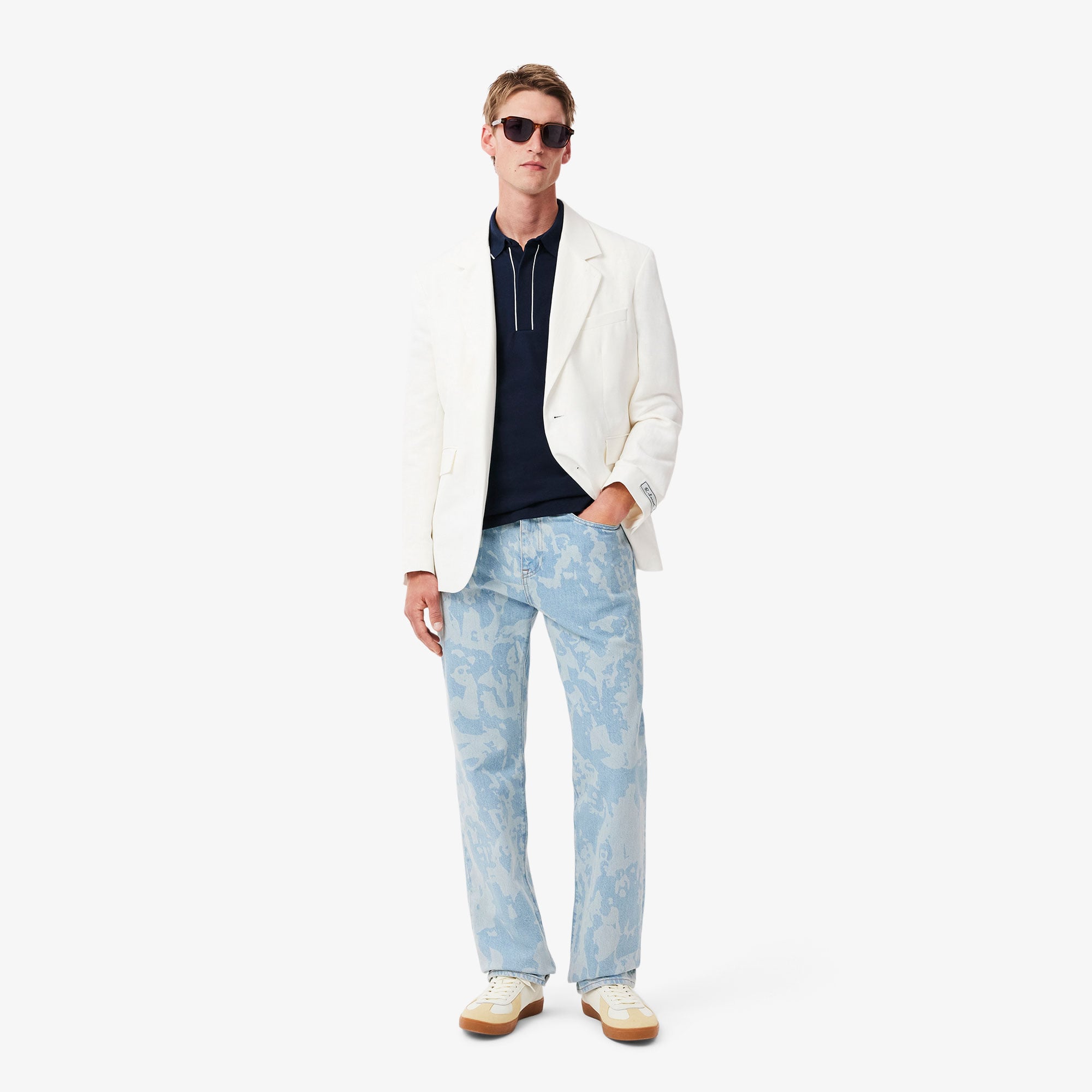 Lacoste Erkek Regular Fit Organik Pamuk Lacivert Paris Polo görsel 5