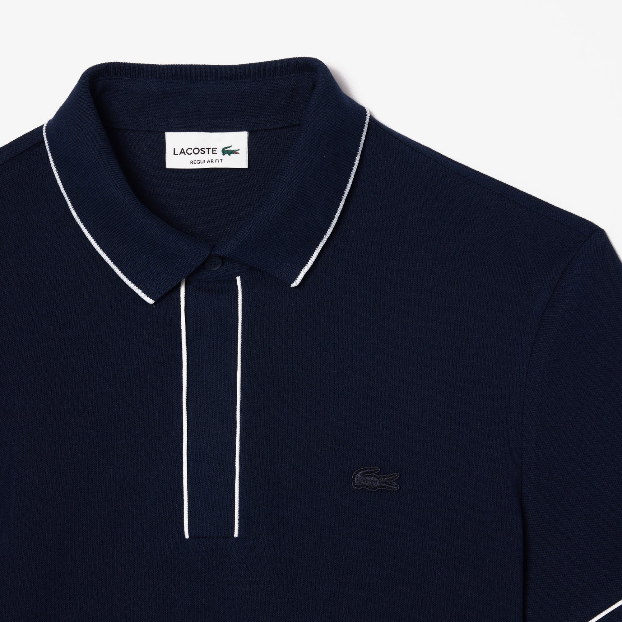 Lacoste Erkek Regular Fit Organik Pamuk Lacivert Paris Polo görsel 6