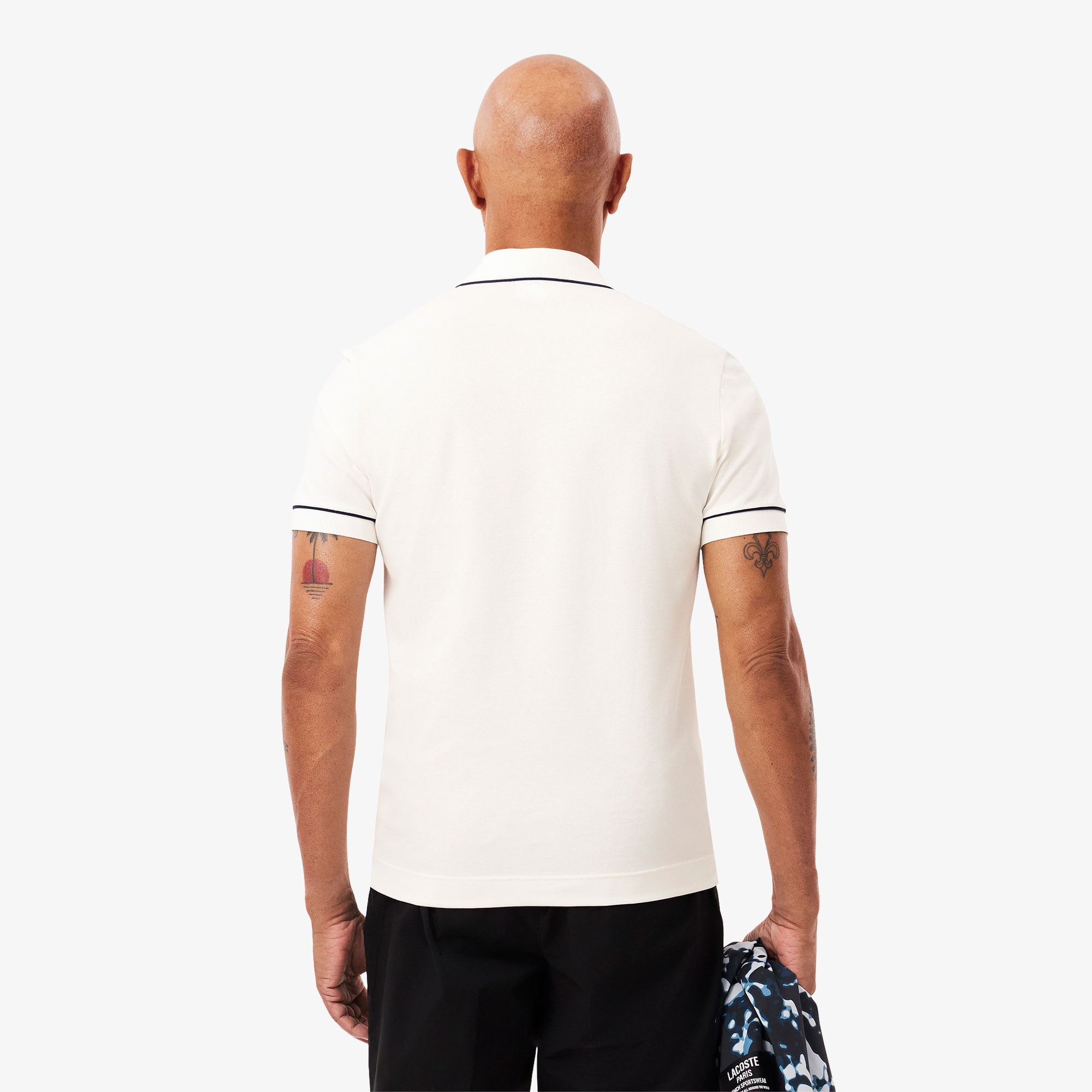 Lacoste Erkek Regular Fit Organik Pamuk Beyaz Paris Polo görsel 3