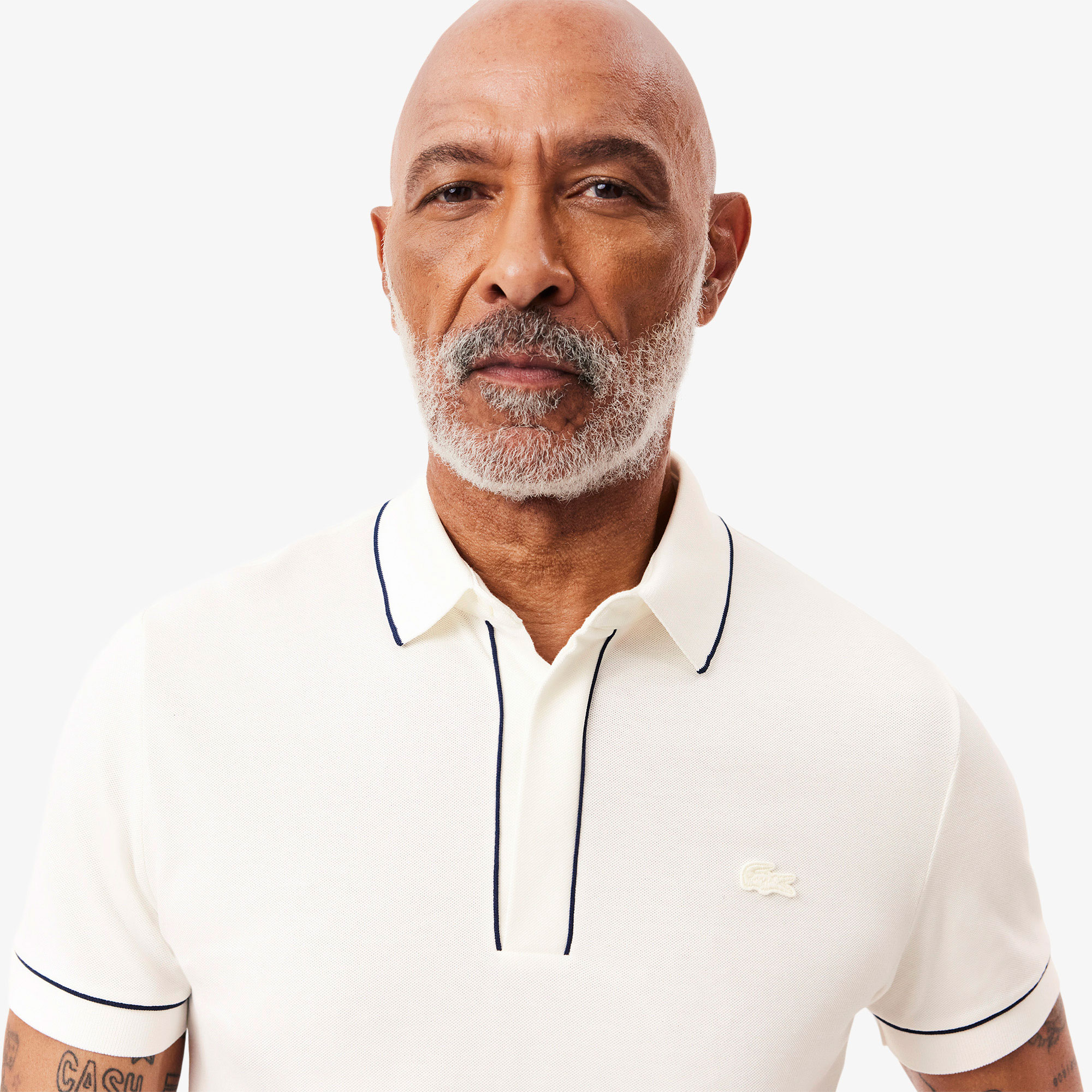 Lacoste Erkek Regular Fit Organik Pamuk Beyaz Paris Polo görsel 2