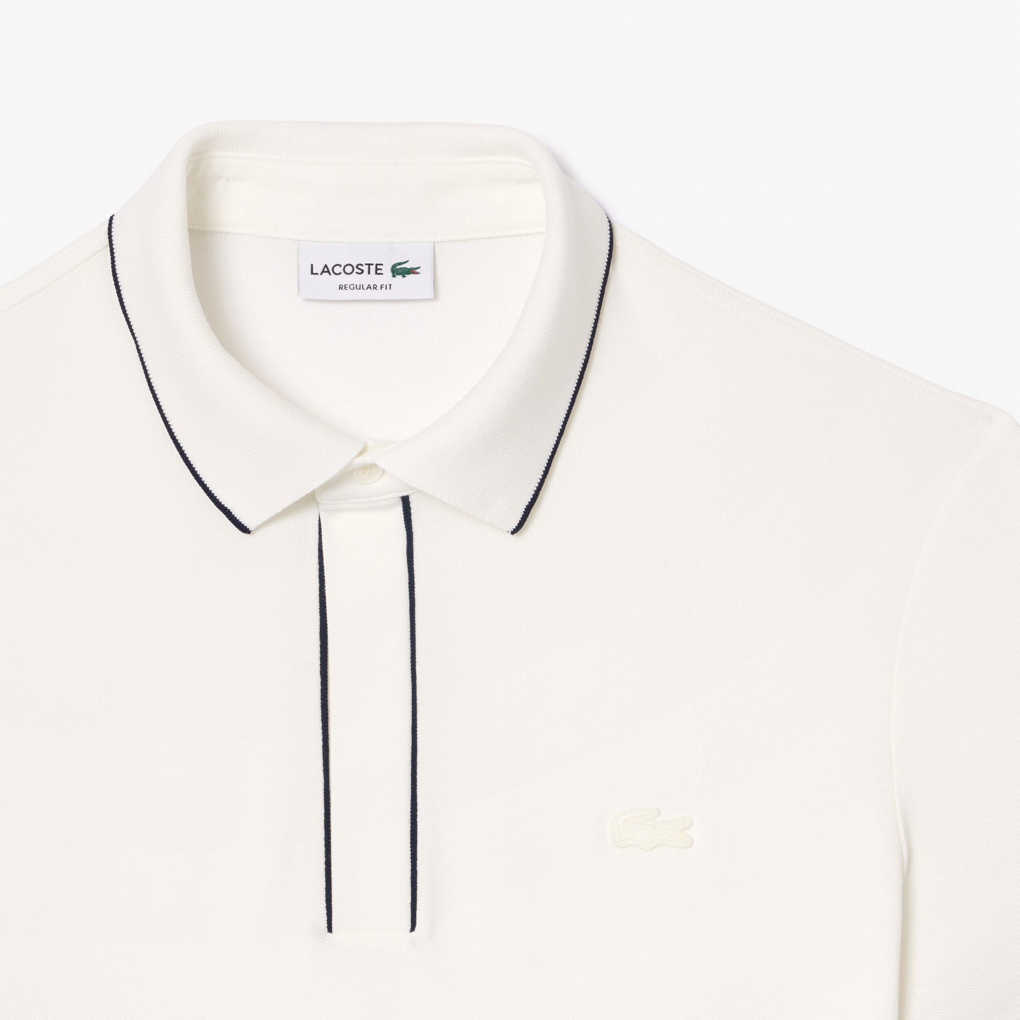 Lacoste Erkek Regular Fit Organik Pamuk Beyaz Paris Polo görsel 6