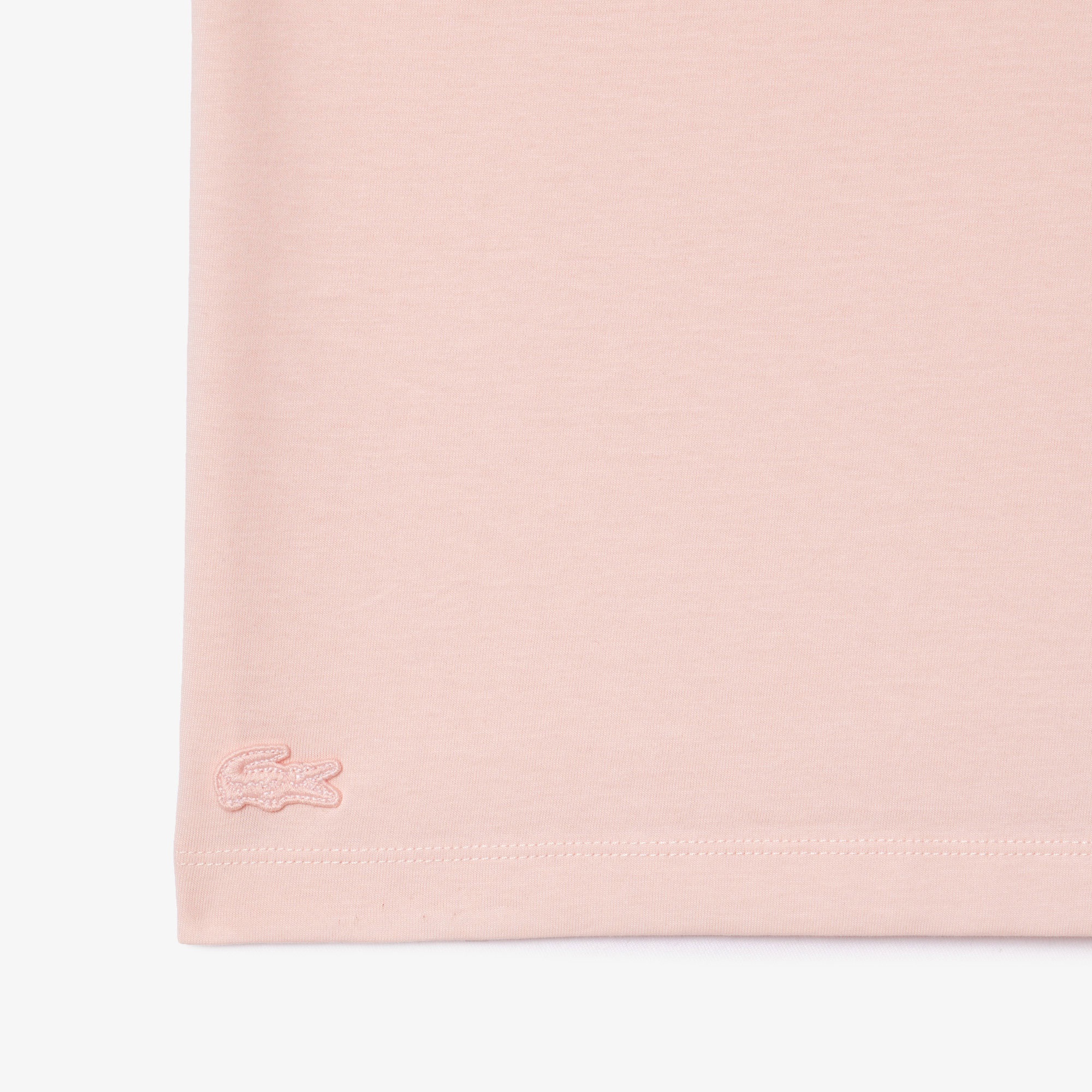 Lacoste Erkek Relaxed Fit Kısa Kollu Bisiklet Yaka Pembe Pijama Üstü