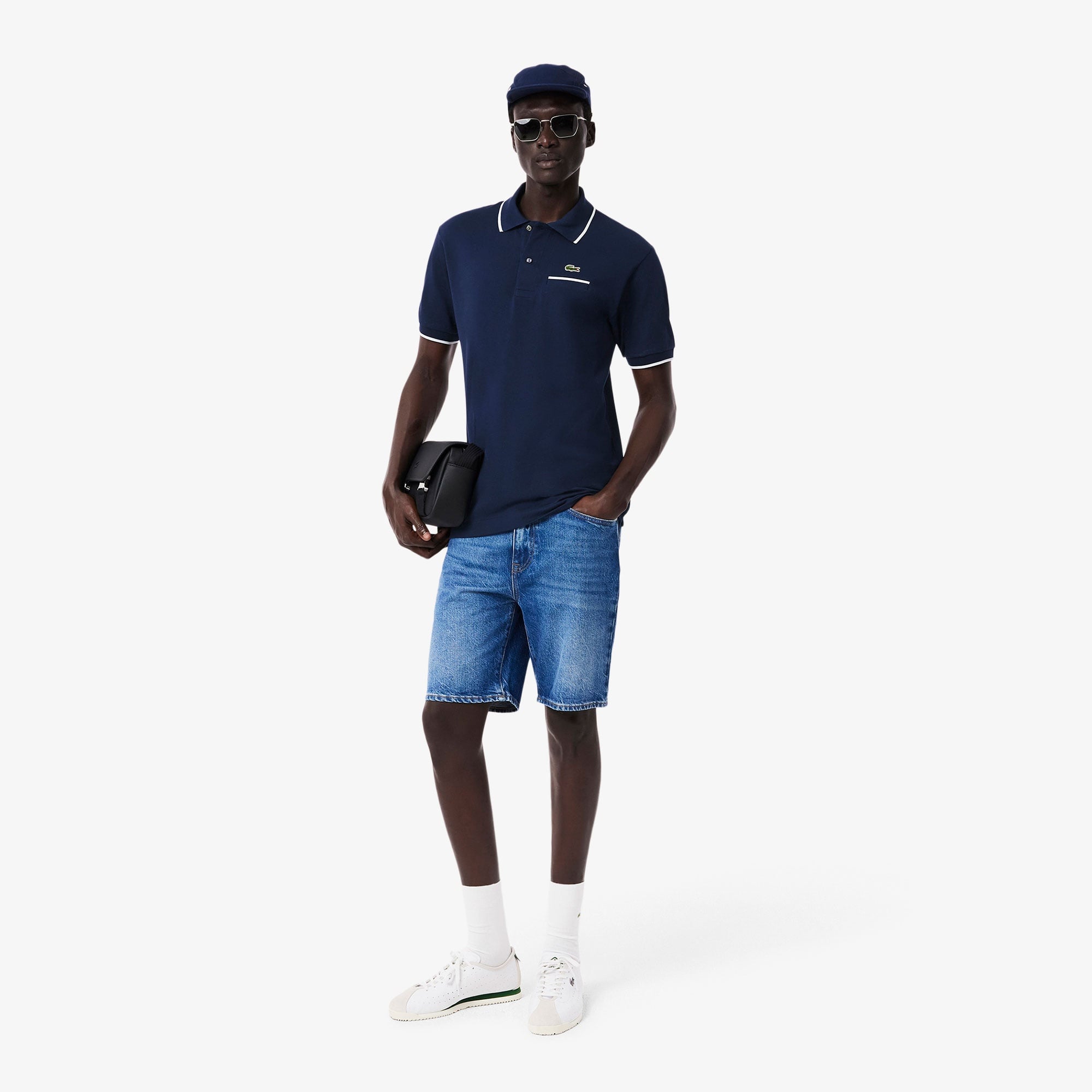 L.12.12 Erkek Classic Fit Lacivert Polo