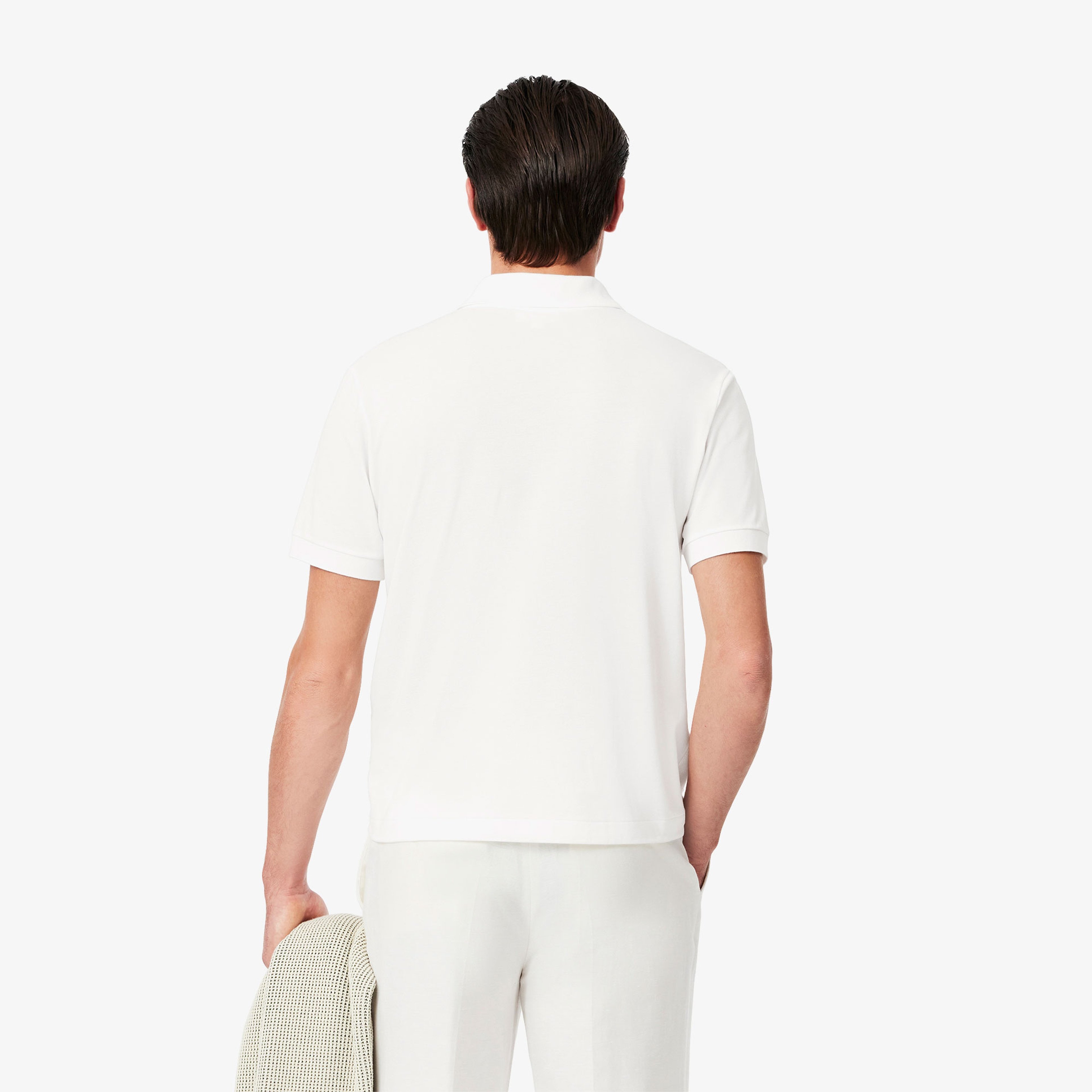 L.12.12 Light Erkek Classic Fit Beyaz Polo