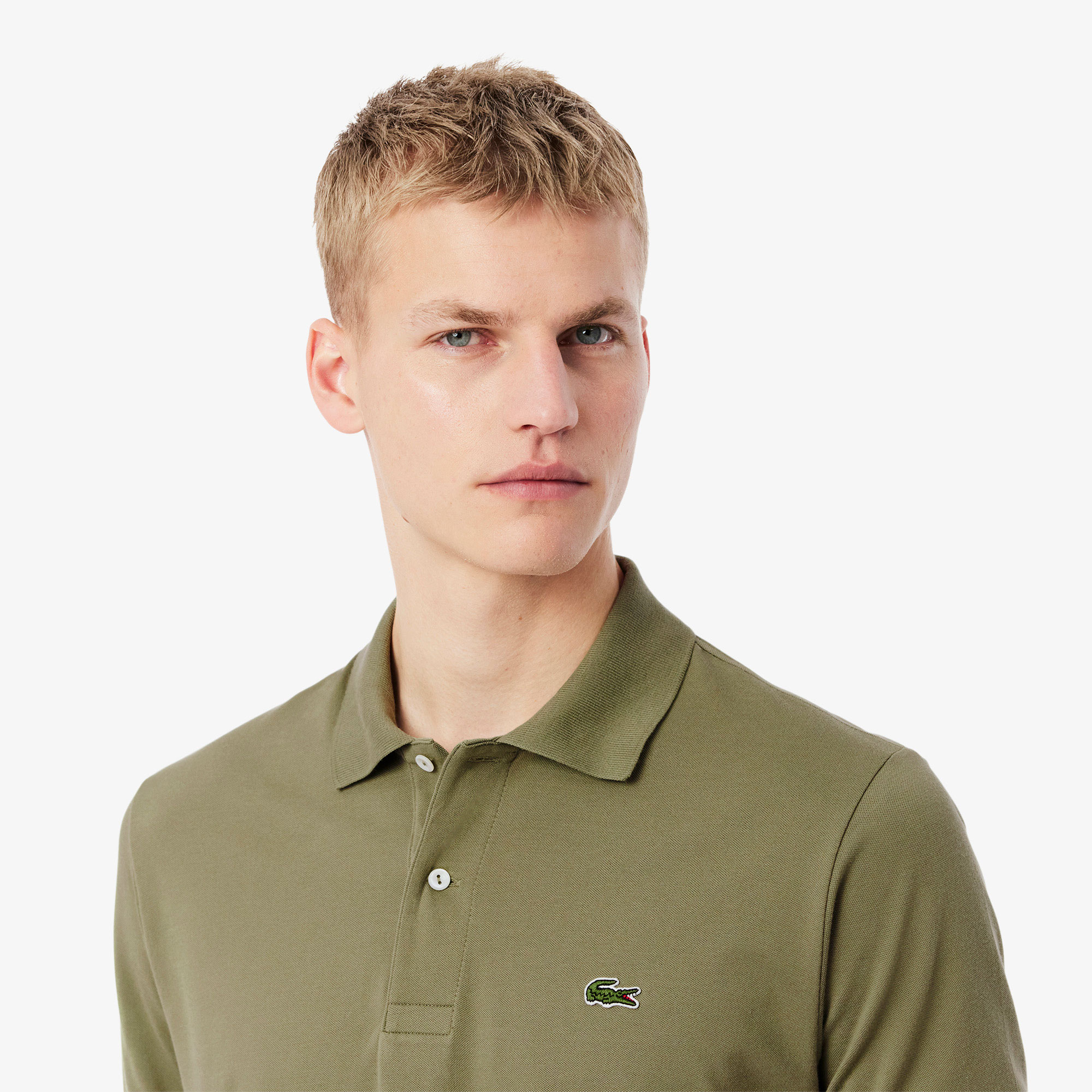 Lacoste L.12.12 Light Erkek Classic Fit Haki Polo görsel 2