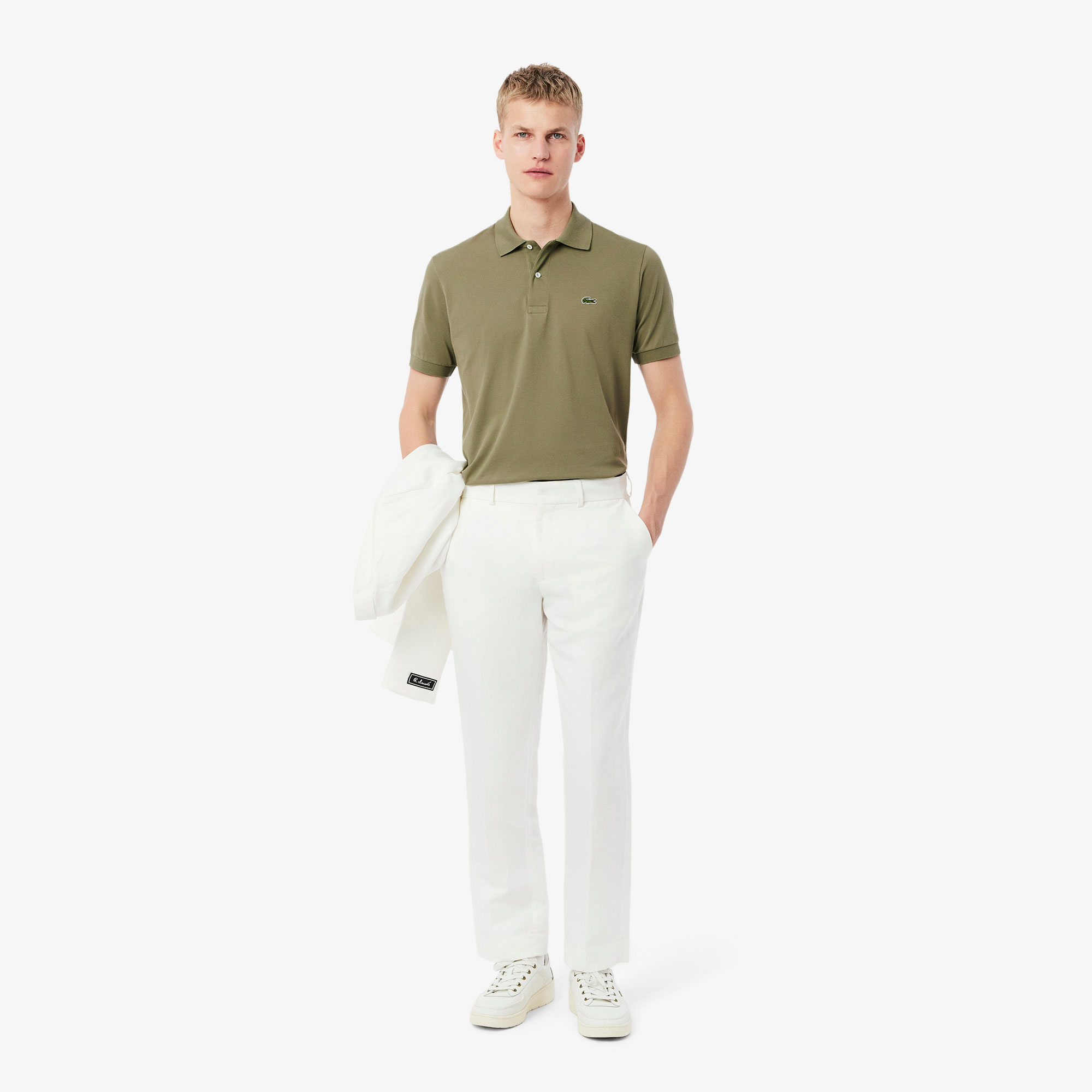 Lacoste L.12.12 Light Erkek Classic Fit Haki Polo görsel 5