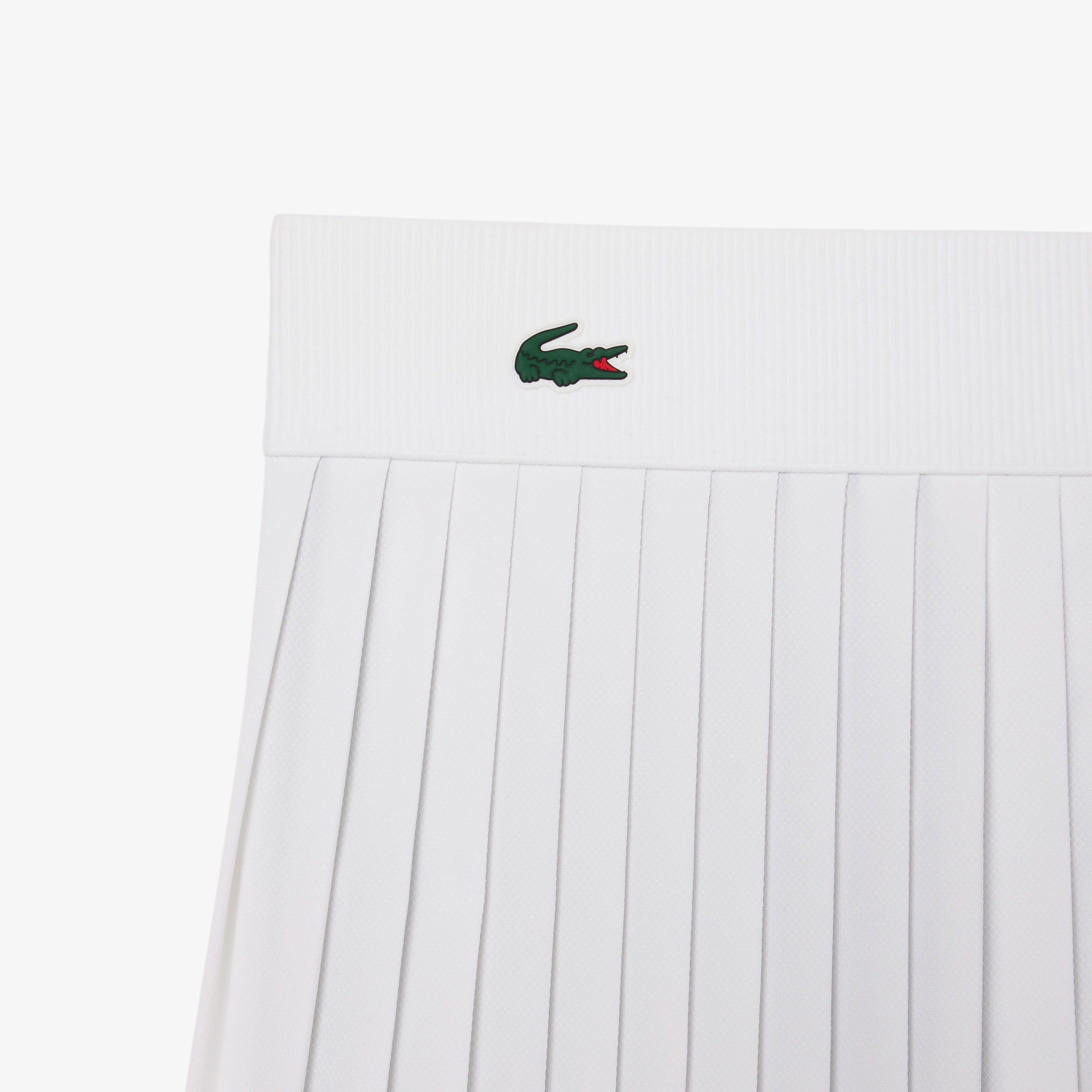 Lacoste Kadın Pileli Beyaz Etek