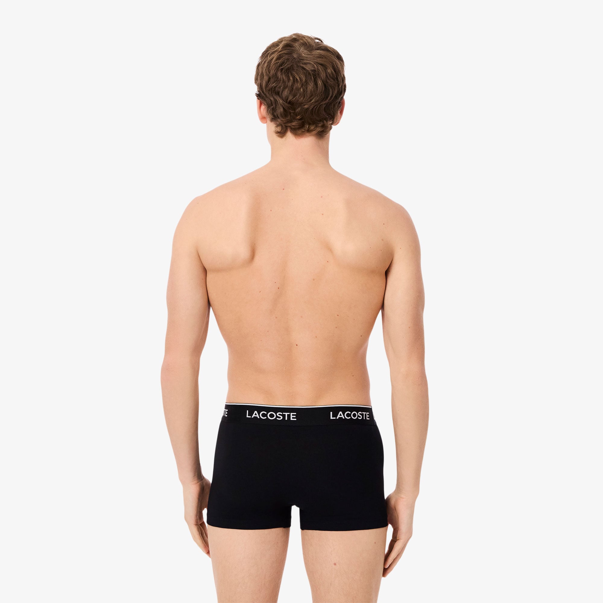 Lacoste Erkek 3'lü Siyah Boxer görsel 3
