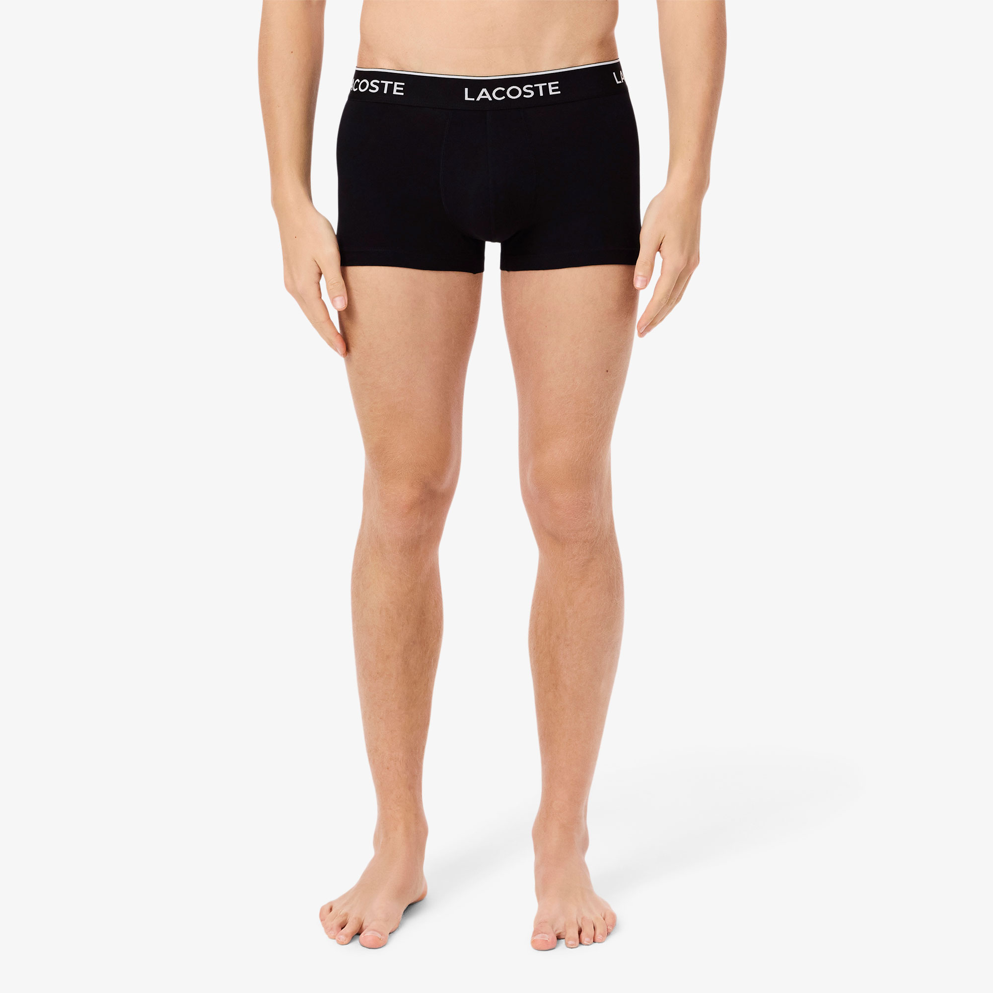 Lacoste Erkek 3'lü Siyah Boxer görsel 2