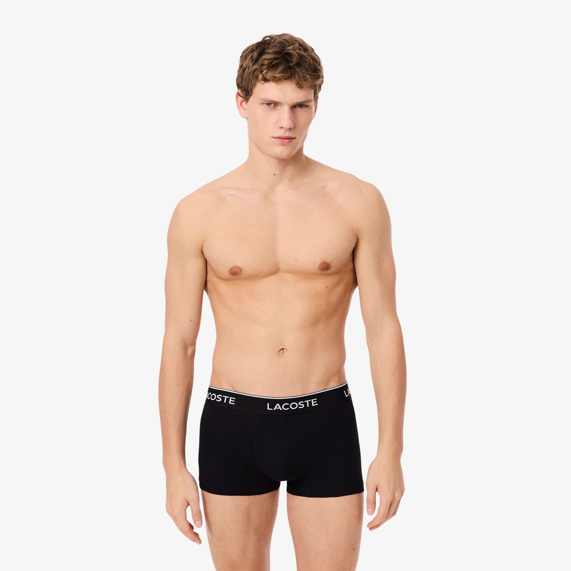 Lacoste Erkek 3'lü Siyah Boxer