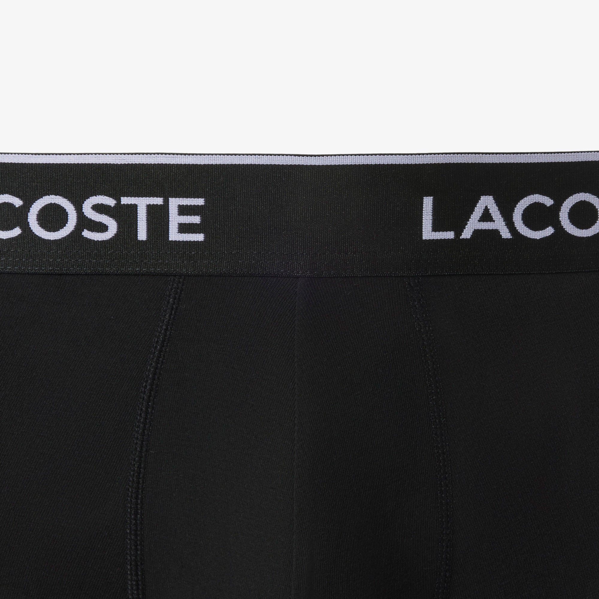 Lacoste Erkek 3'lü Siyah Boxer görsel 6