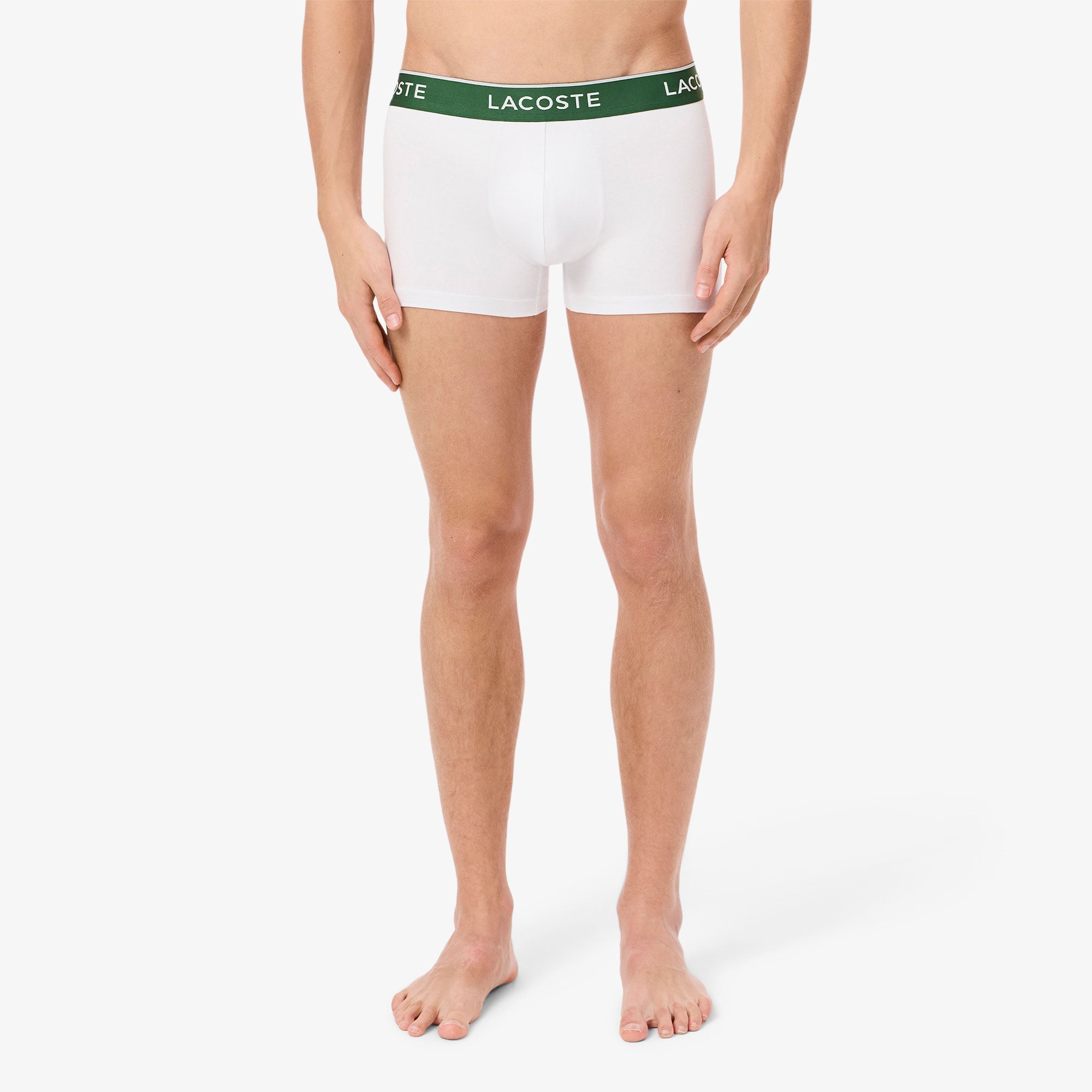 Lacoste Erkek 3'lü Beyaz Boxer görsel 2