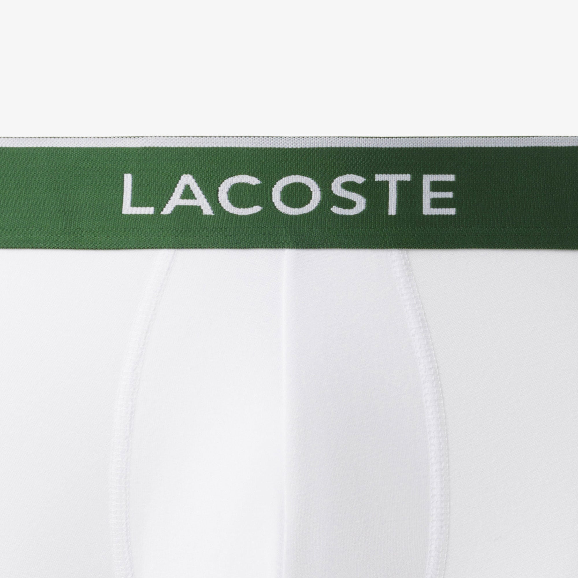 Lacoste Erkek 3'lü Beyaz Boxer görsel 6