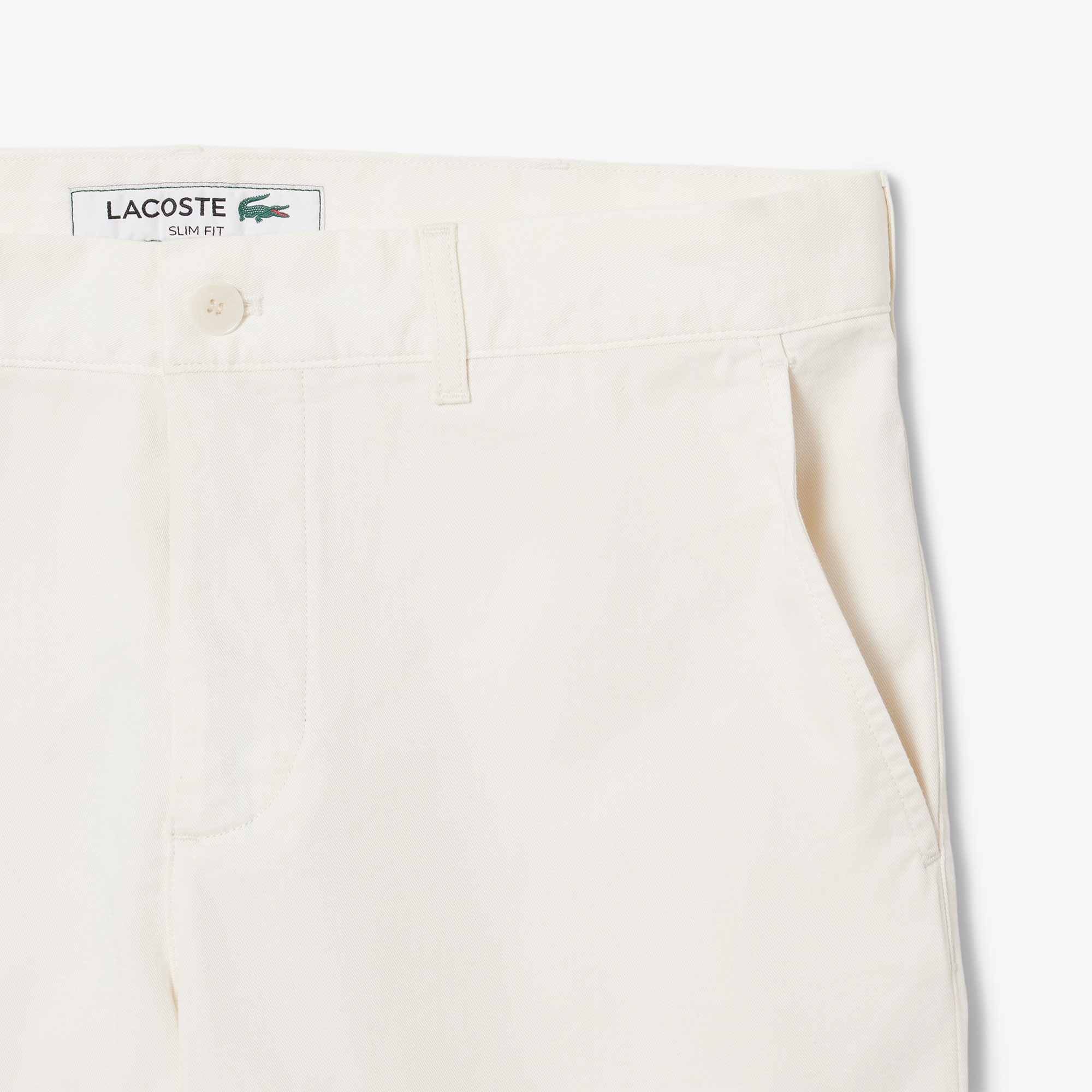 Lacoste Erkek Slim Fit Beyaz Bermuda Şort
