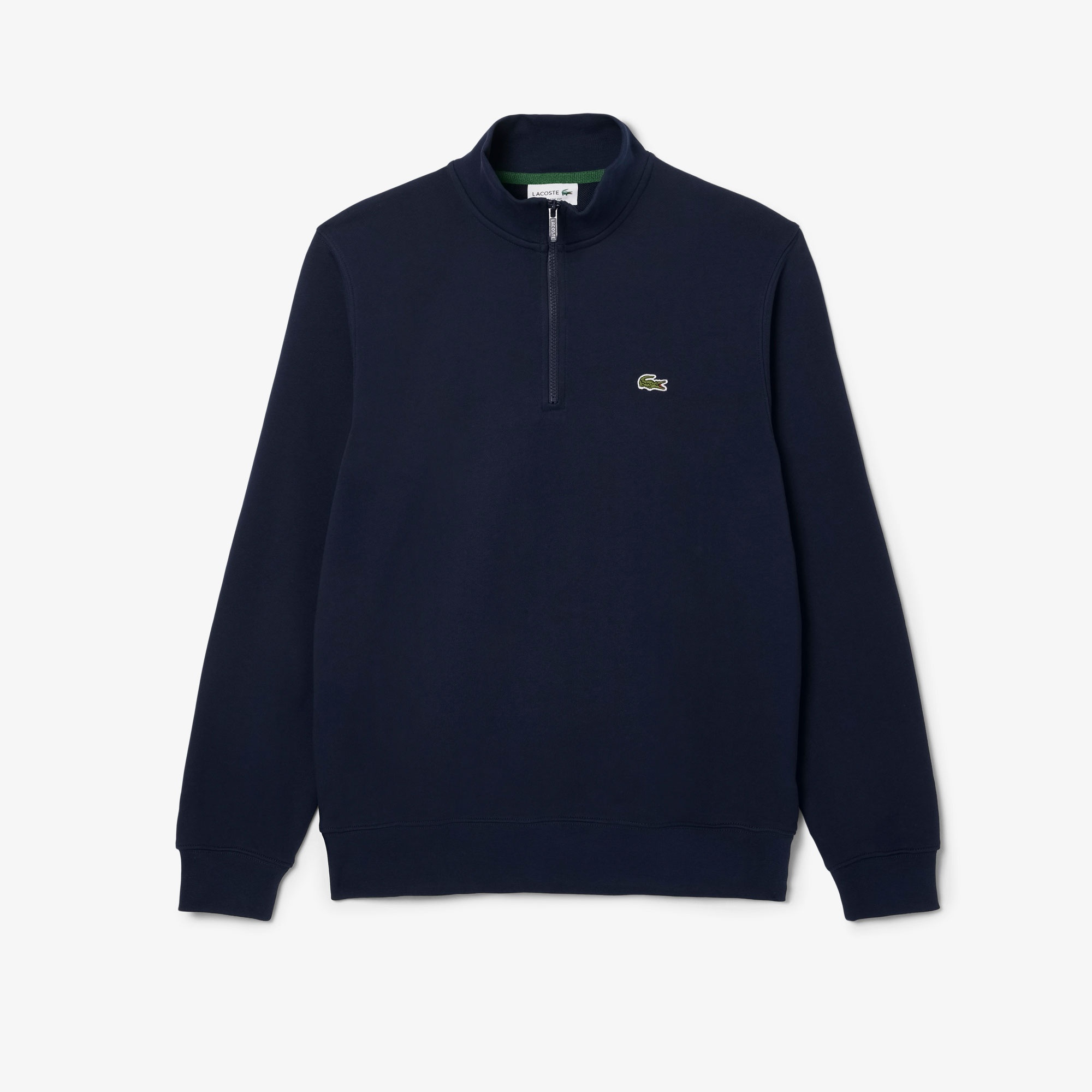 Lacoste Erkek Classic Fit Yarım Fermuarlı Lacivert Sweatshirt