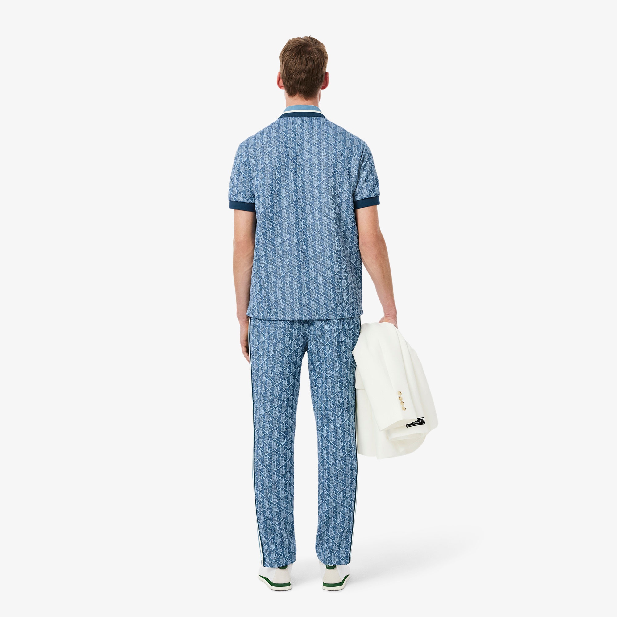 Lacoste Paris Erkek Regular Fit Monogram Mavi Eşofman Altı