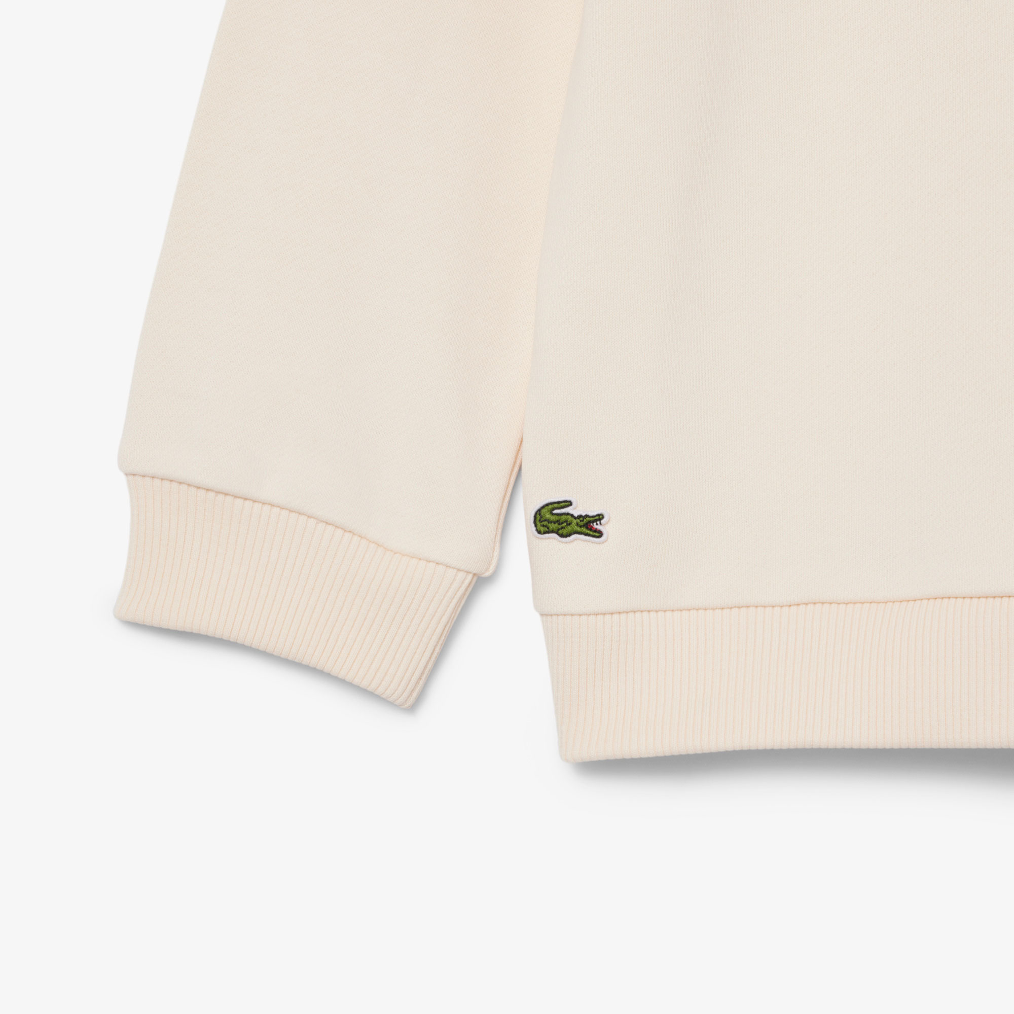Lacoste Çocuk Bisiklet Yaka Desenli Krem Sweatshirt görsel 7