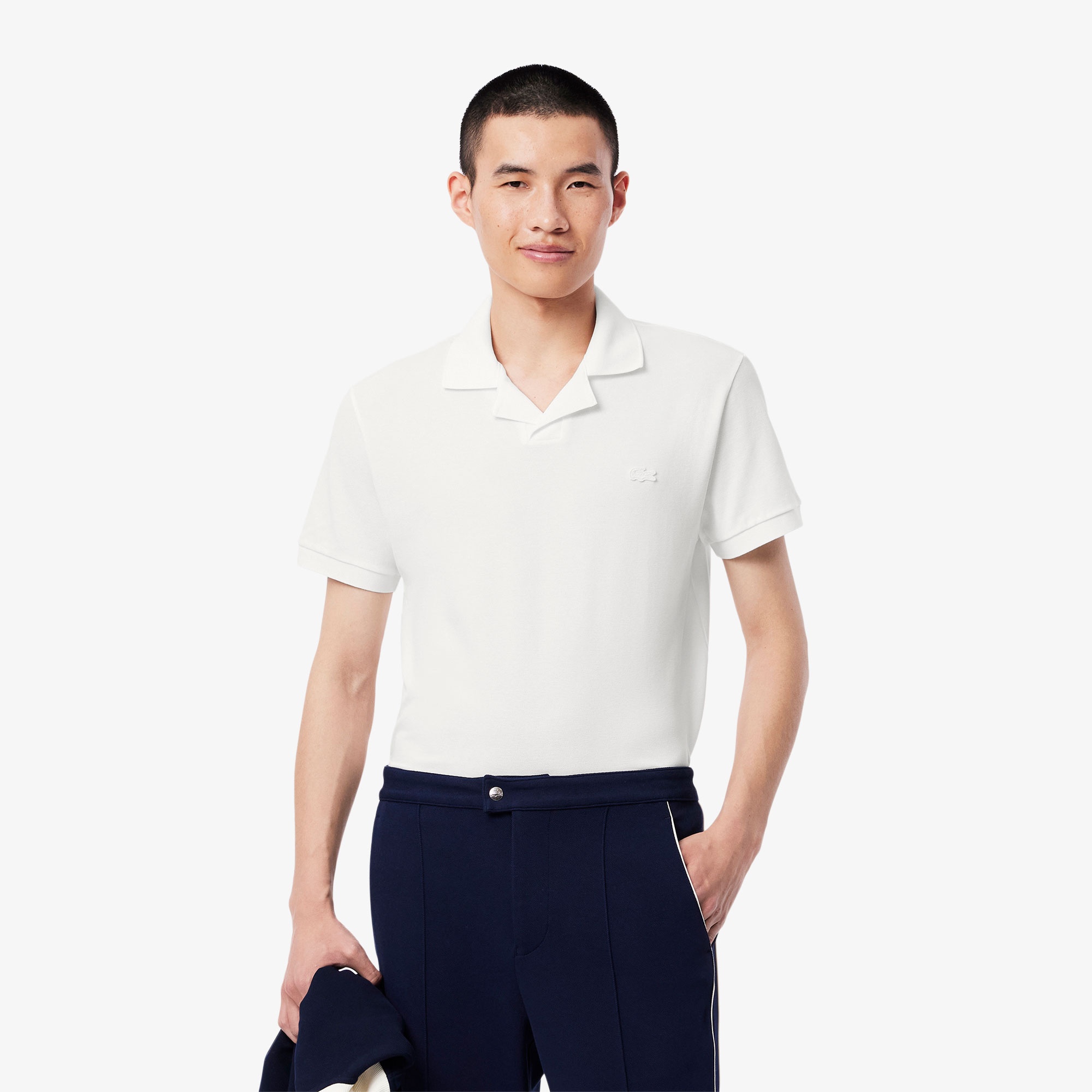 Lacoste Paris Erkek Classic Fit Beyaz Polo