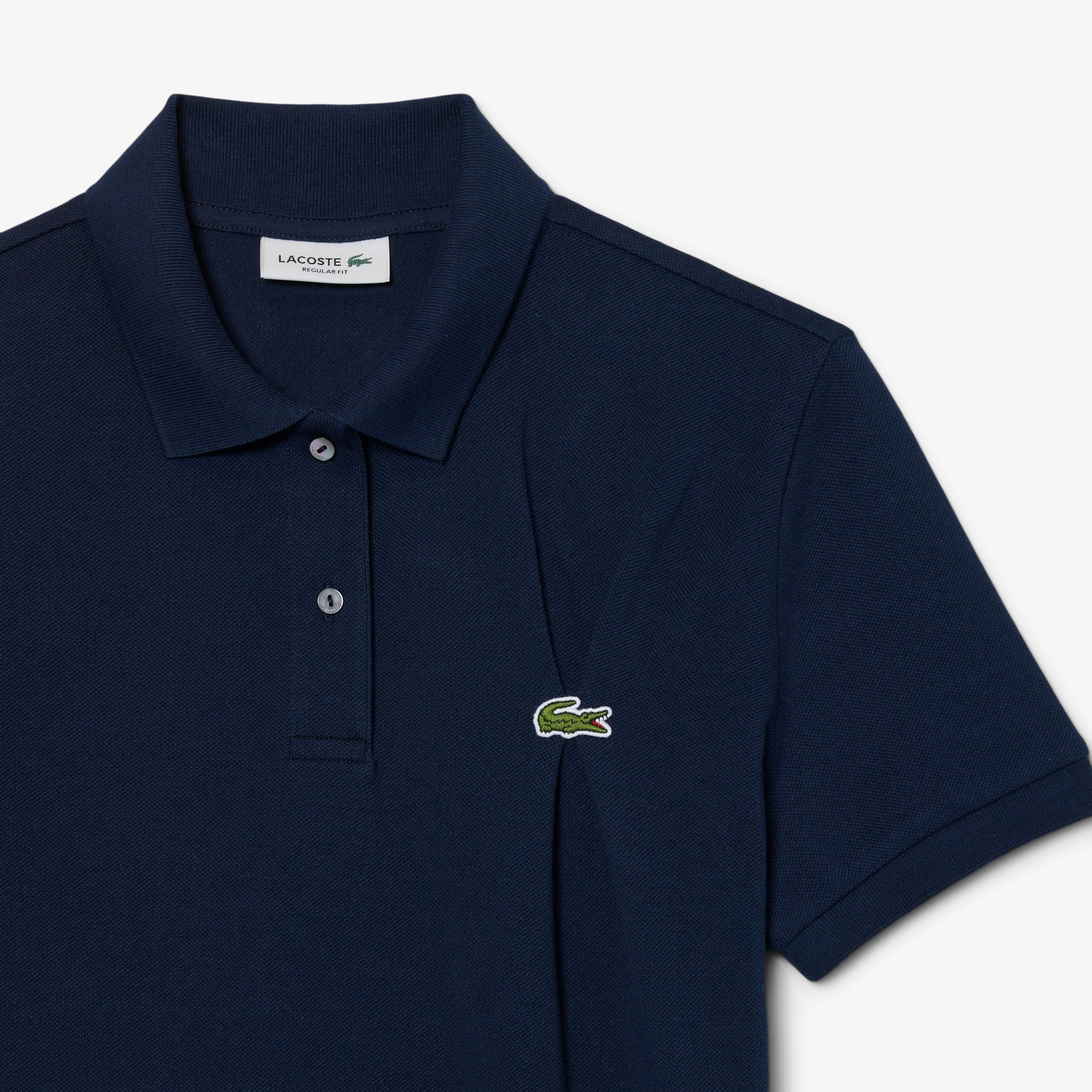 Lacoste Kadın Regular Fit Organik Pamuk Lacivert Polo