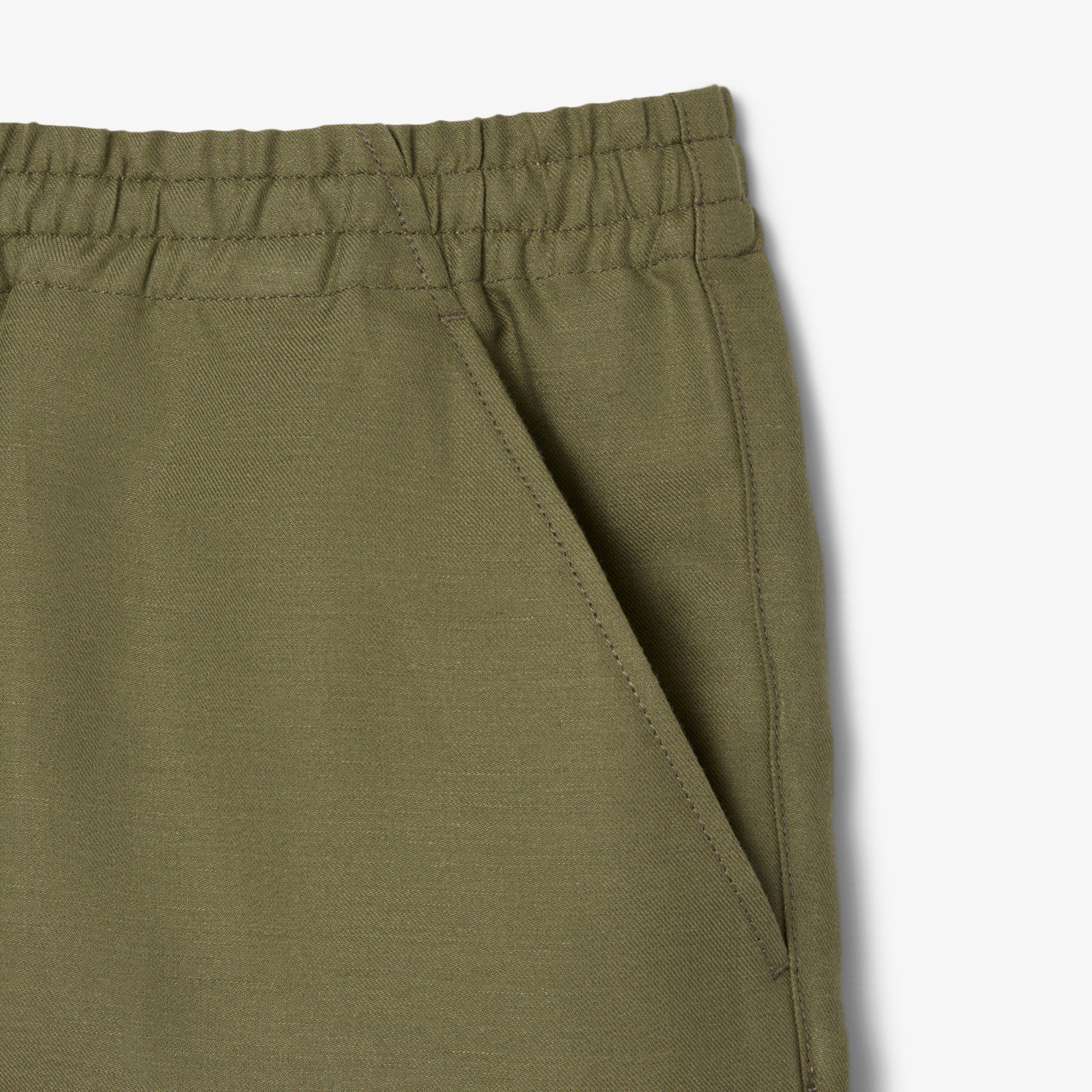 Lacoste Erkek Regular Fit Keten Haki Şort