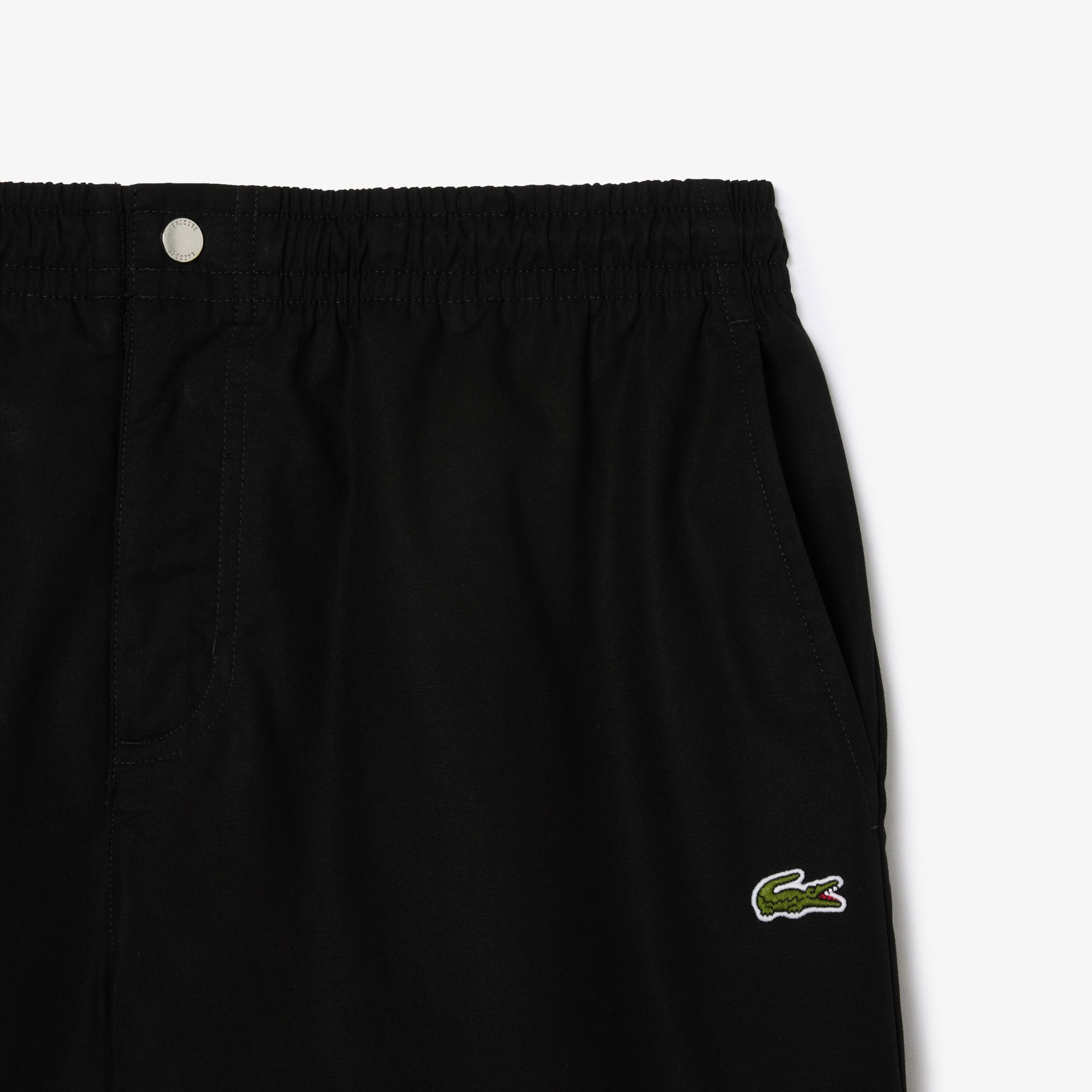 Lacoste Erkek Relaxed Fit Fermuarlı Siyah Şort