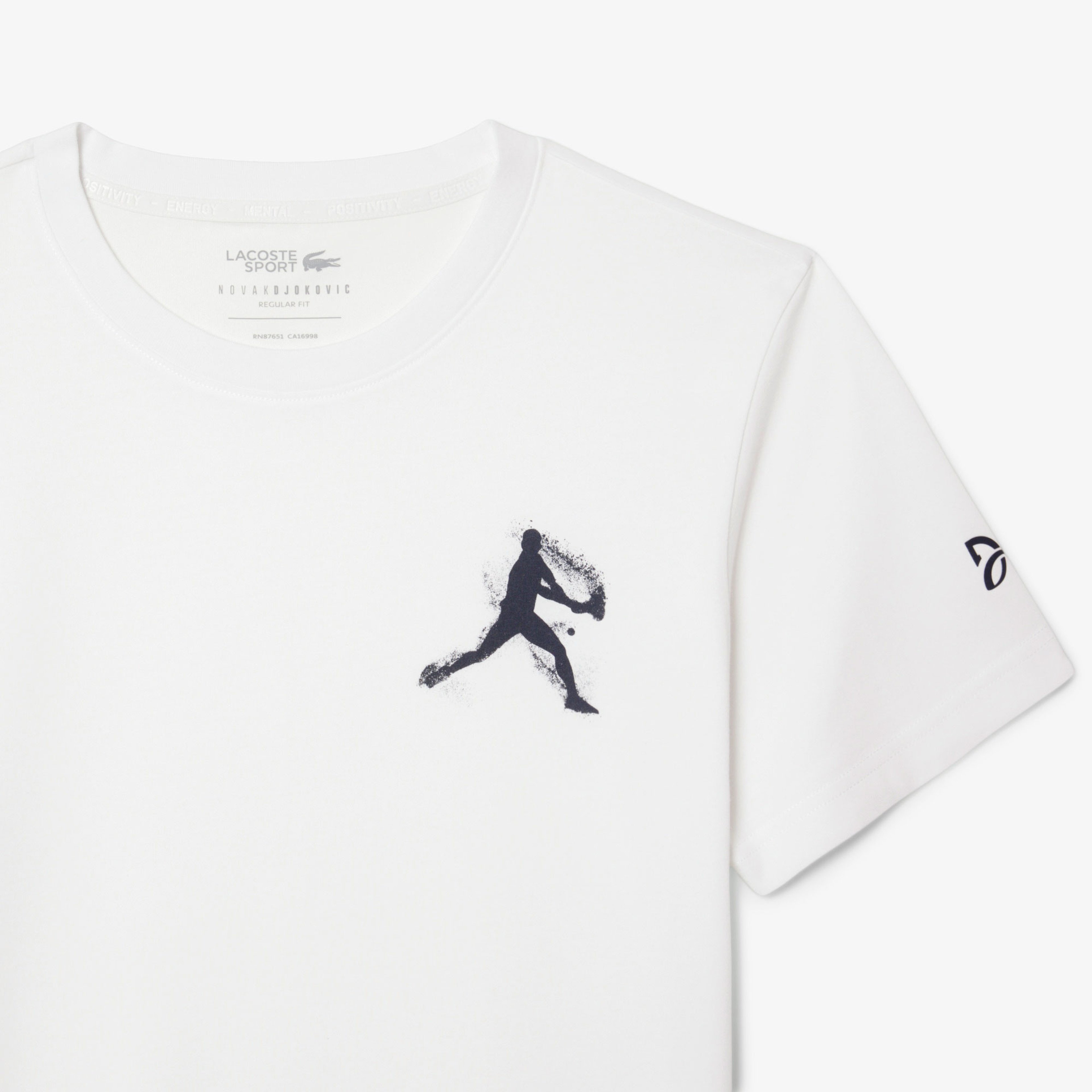 Tennis x Novak Djokovic Erkek Regular Fit Bisiklet Yaka Baskılı Beyaz T-Shirt & Şapka Seti