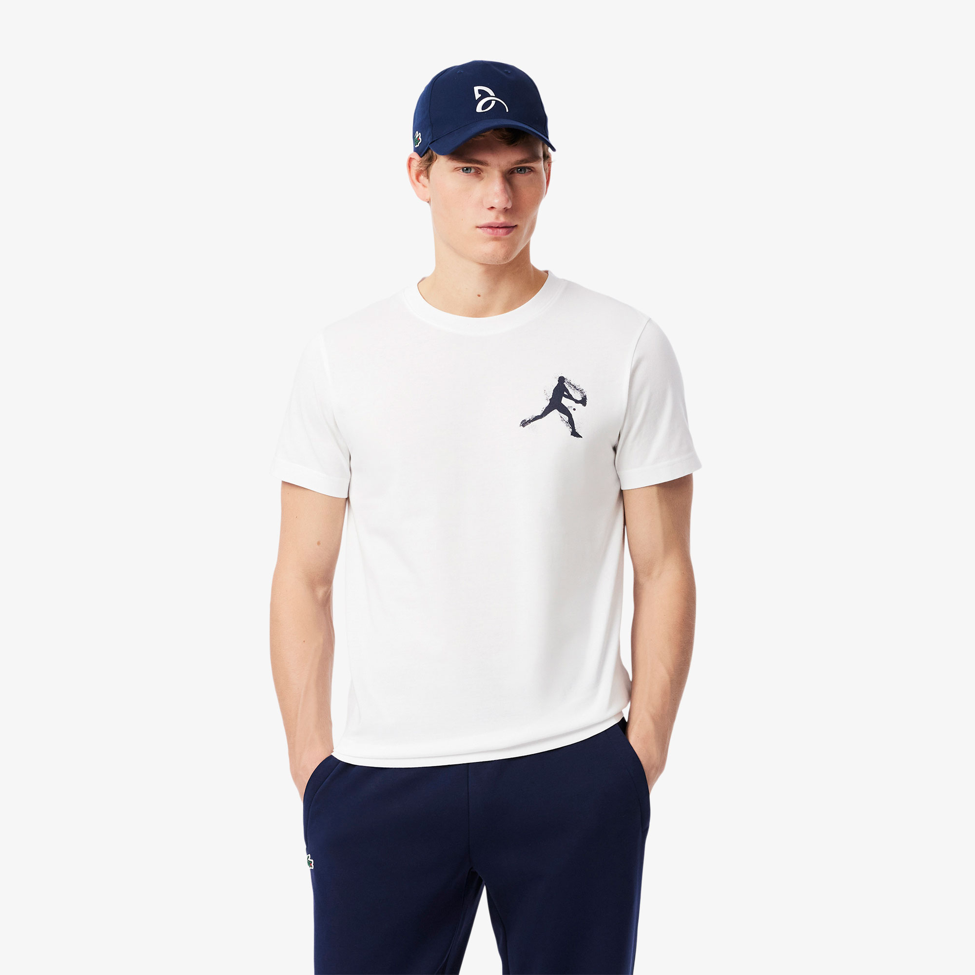 Tennis x Novak Djokovic Erkek Regular Fit Bisiklet Yaka Baskılı
