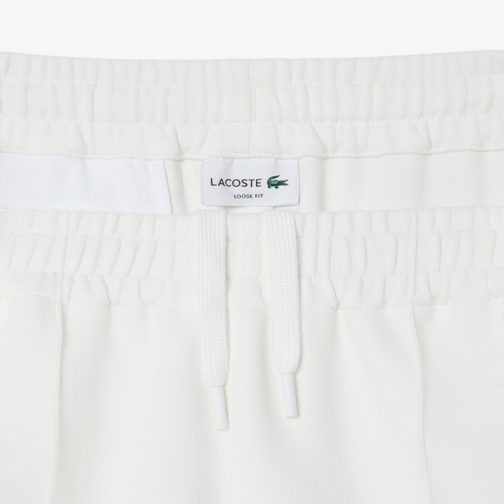 Lacoste Erkek Loose Fit Beyaz Eşofman Altı