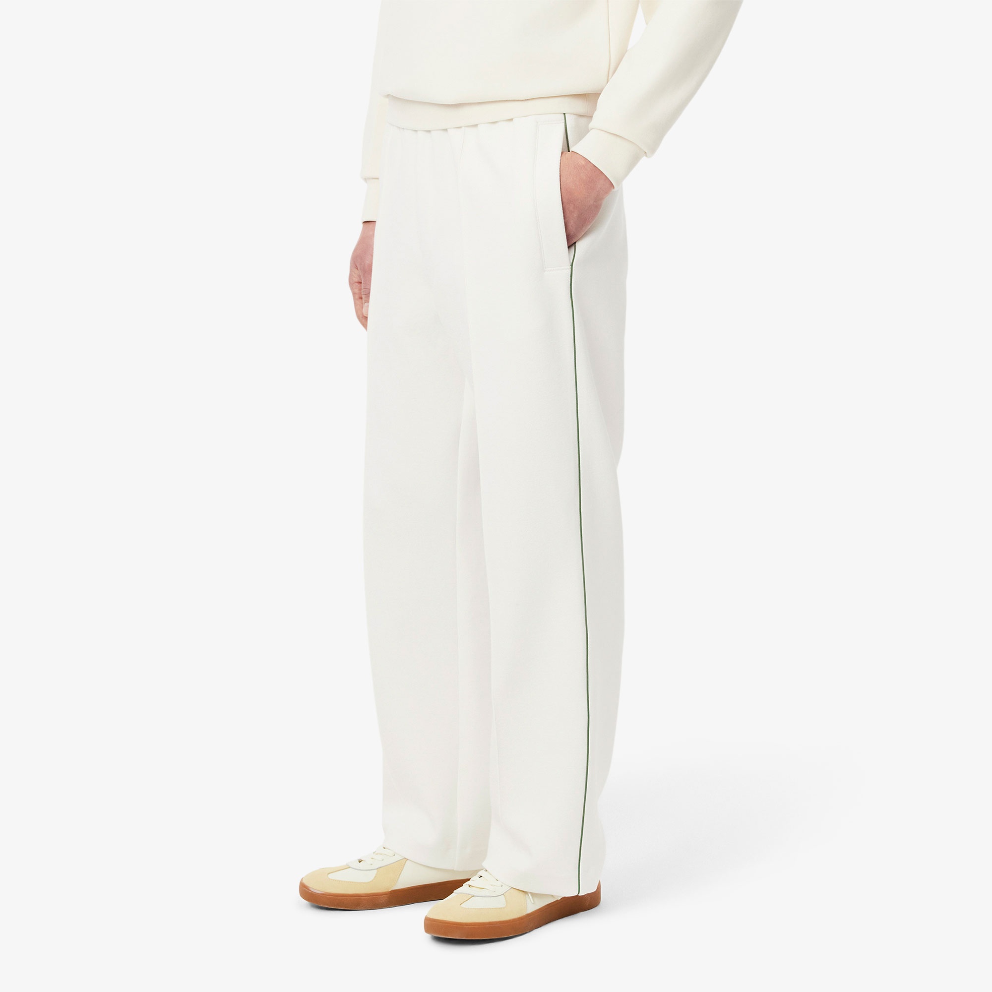 Lacoste Erkek Loose Fit Beyaz Eşofman Altı