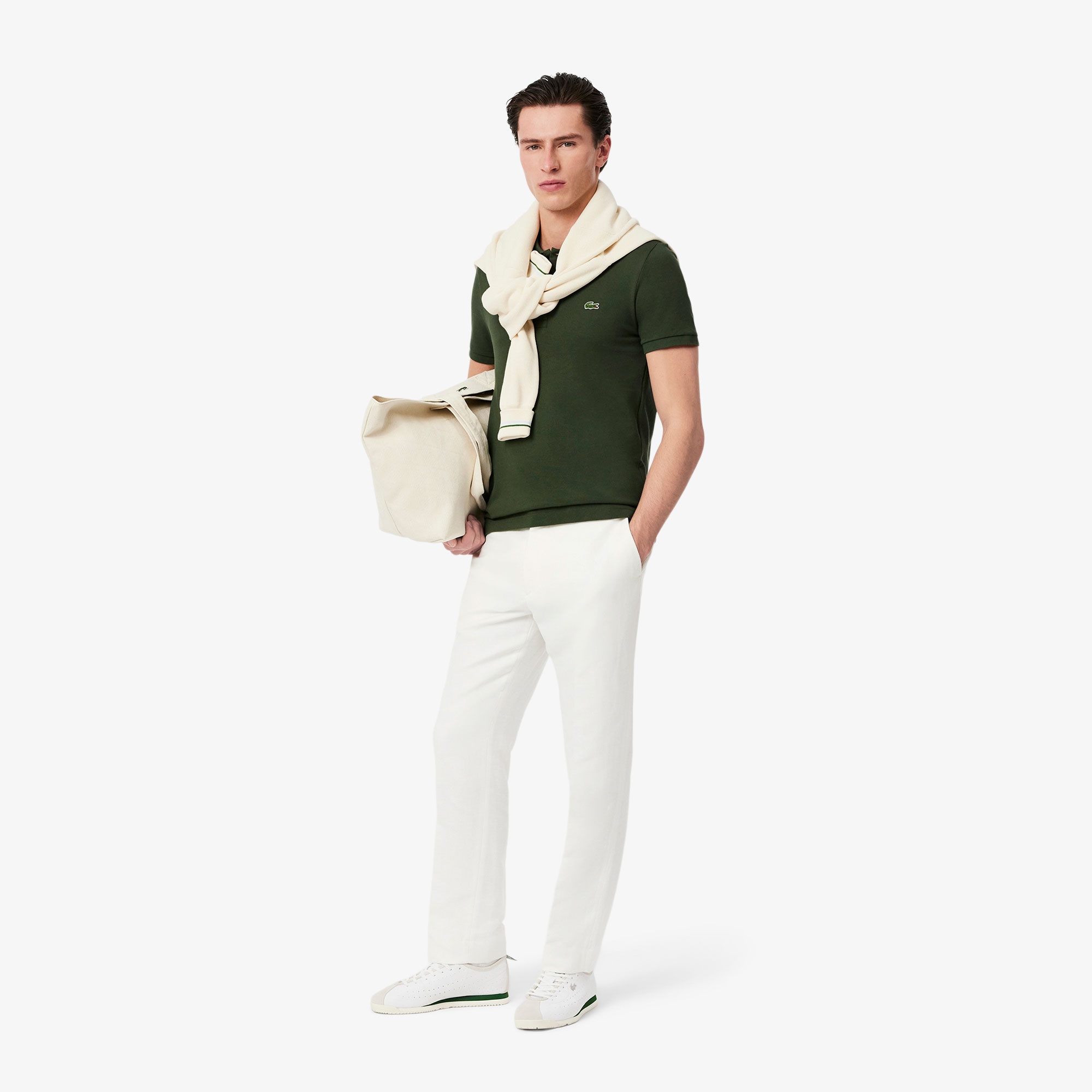Lacoste L.12.12 Erkek Slim Fit Haki Polo