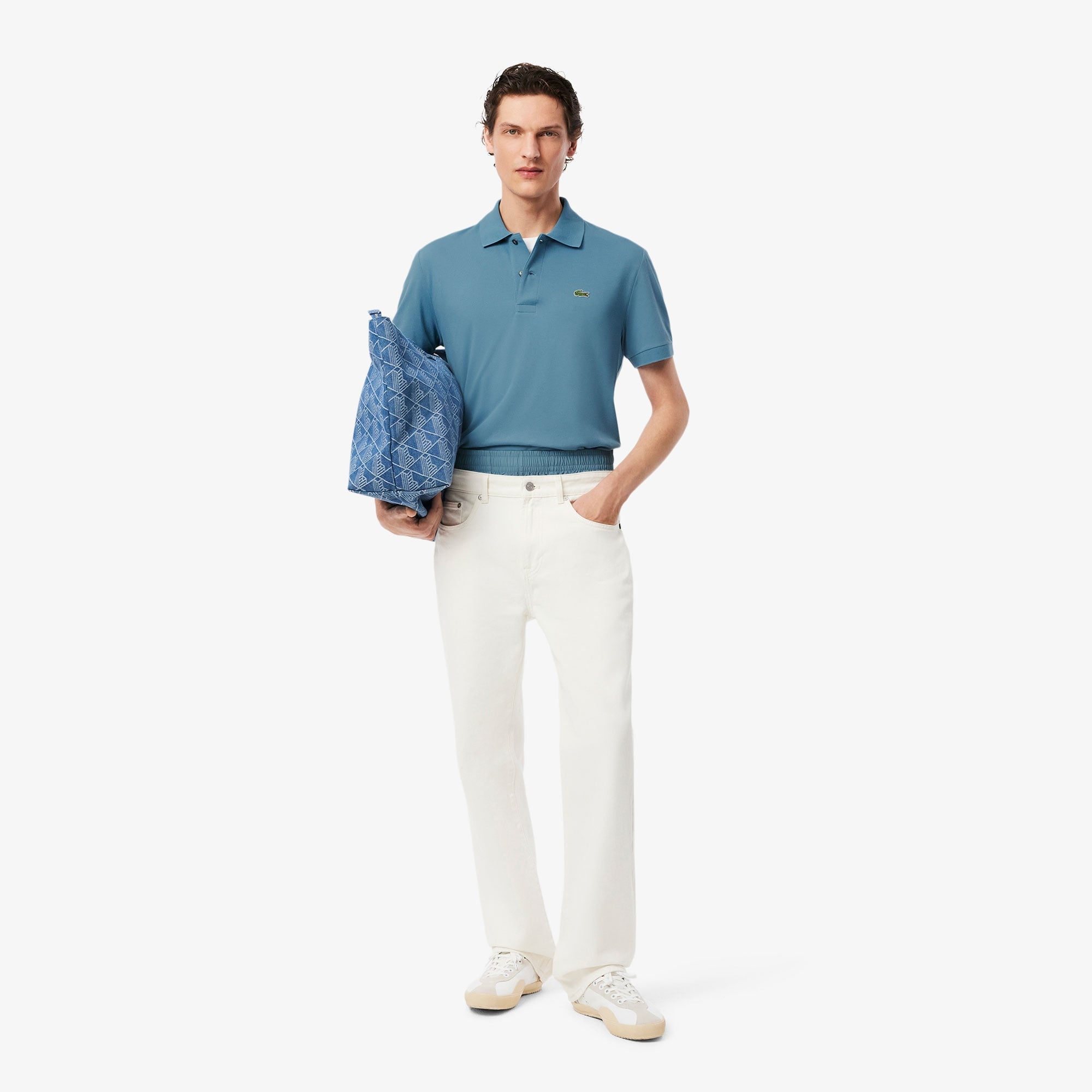 Lacoste L.12.12 Light Erkek Classic Fit Mavi Polo