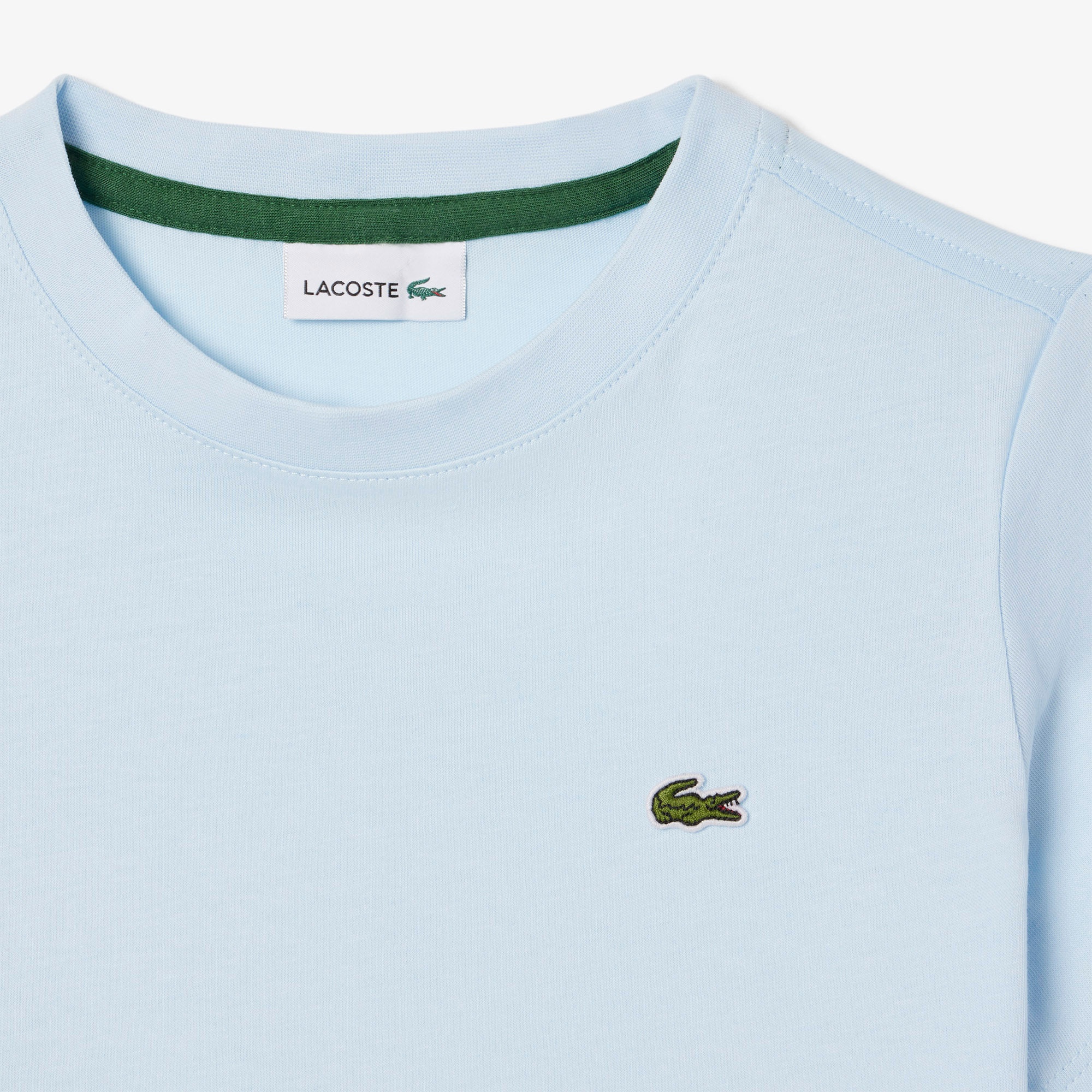 Lacoste Çocuk Bisiklet Yaka Açık Mavi T-Shirt