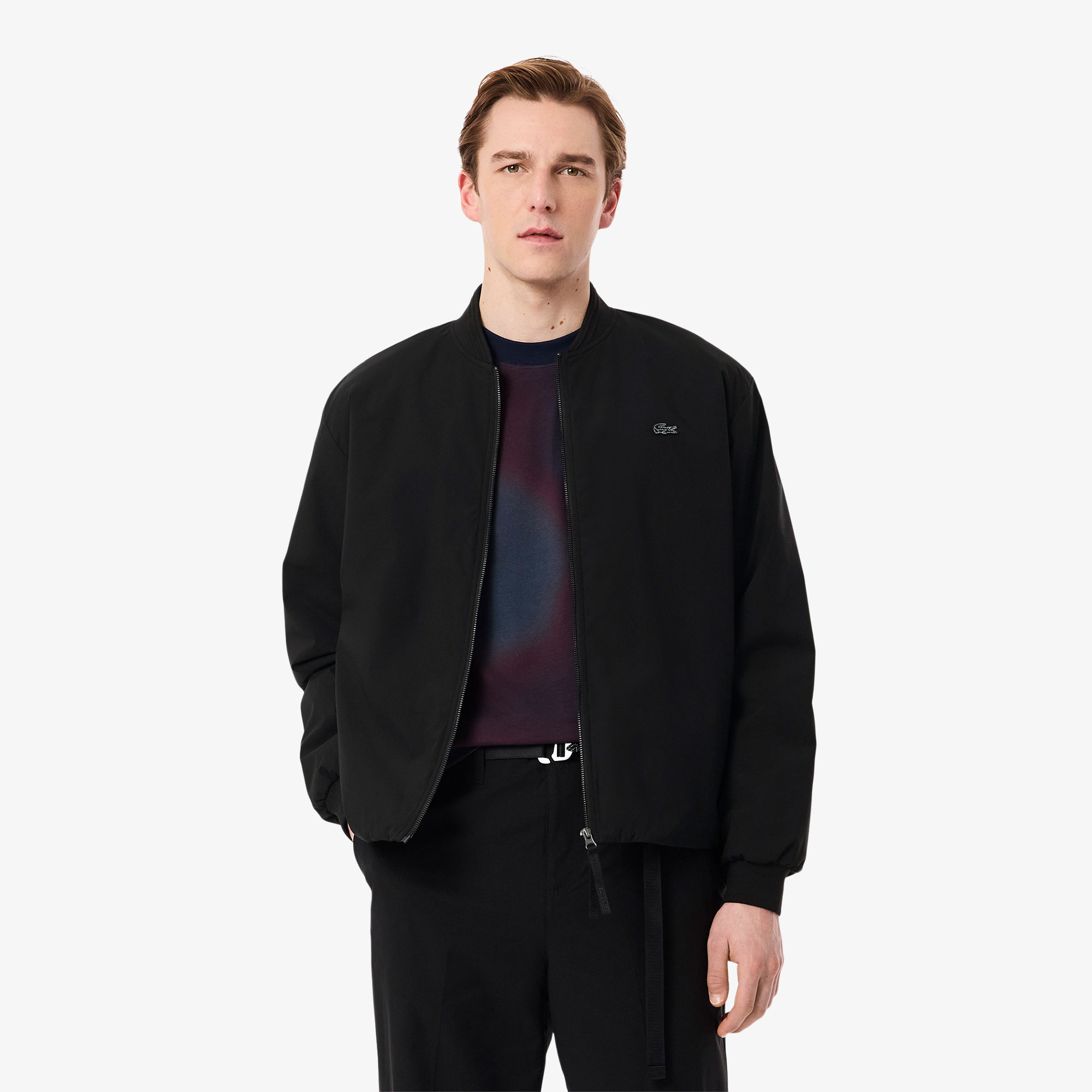 Lacoste Erkek Hakim Yaka Siyah Bomber Ceket BH8904-031 | Lacoste