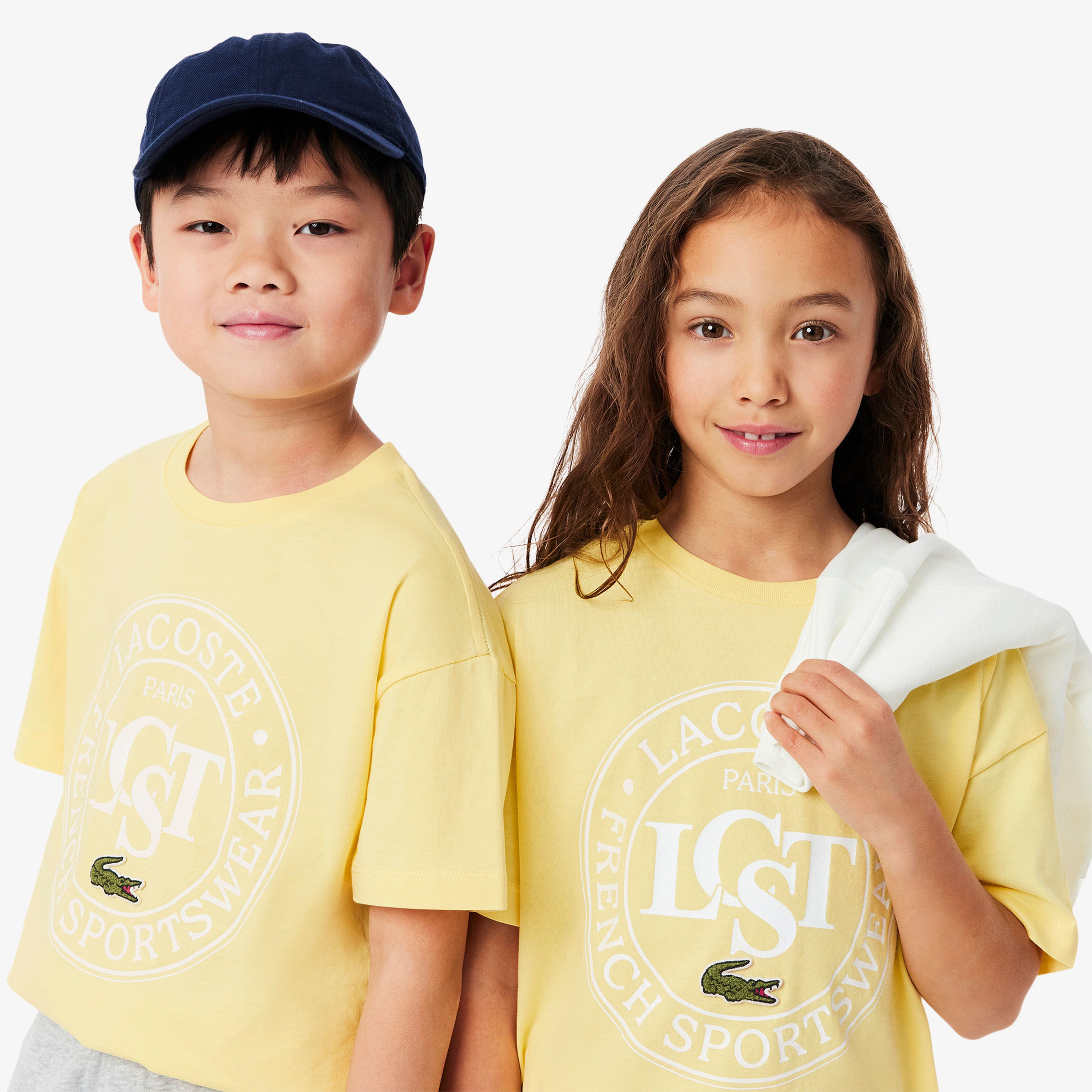 Çocuk Bisiklet Yaka Baskılı Sarı T-Shirt