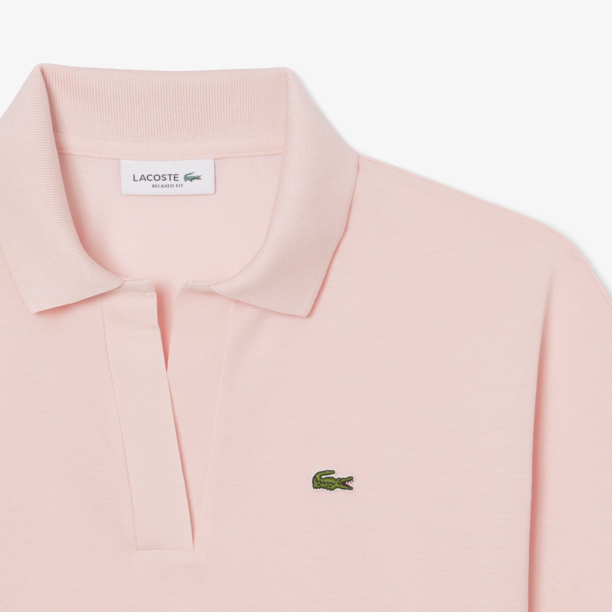 Lacoste Kadın Relaxed Fit Pembe Polo görsel 6