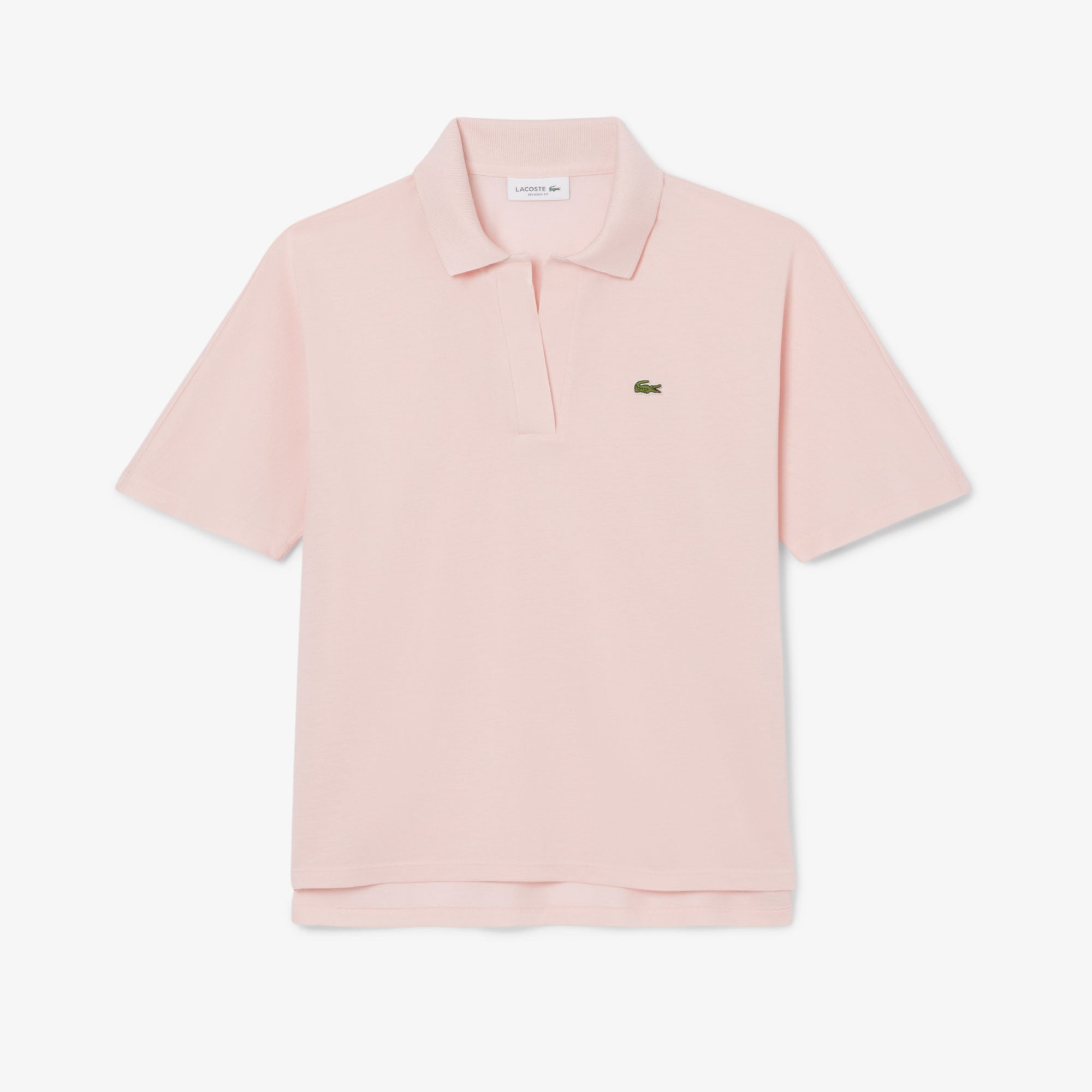 Lacoste Kadın Relaxed Fit Pembe Polo görsel 4