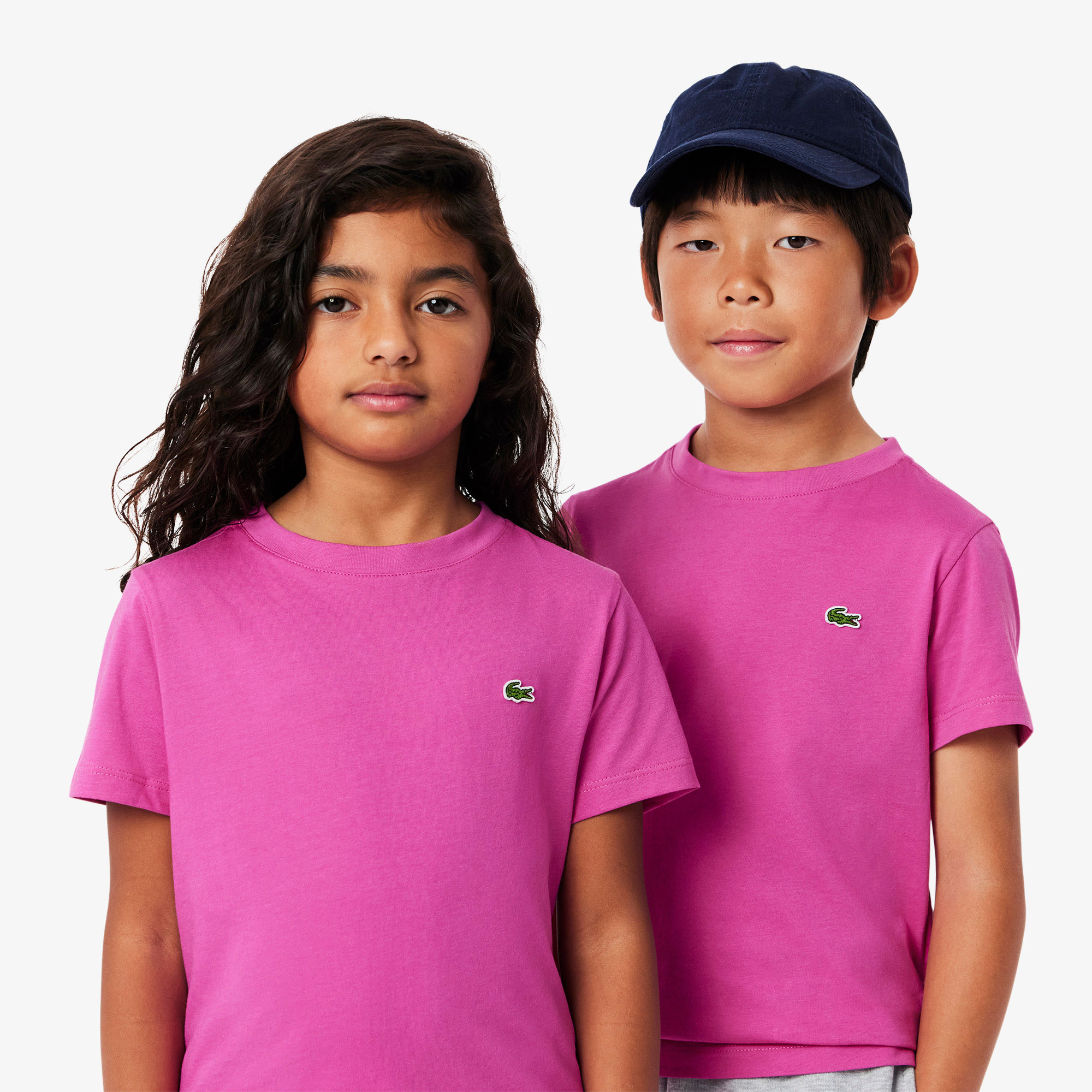 Lacoste Çocuk Bisiklet Yaka Pembe T-Shirt görsel 2