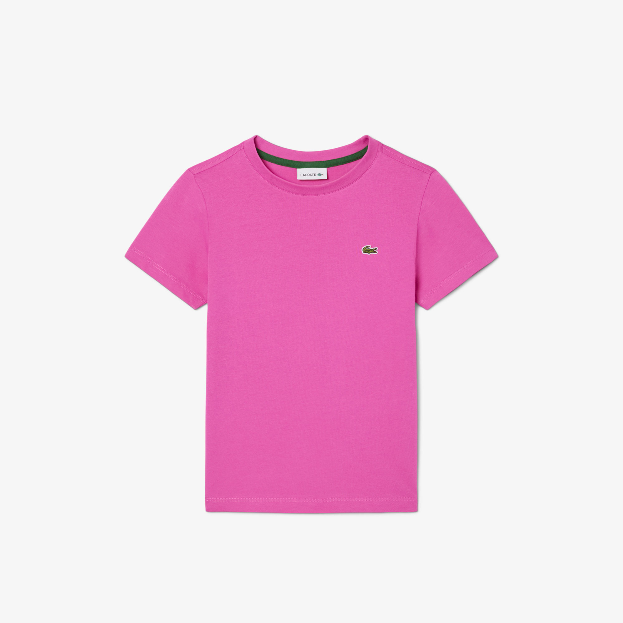 Lacoste Çocuk Bisiklet Yaka Pembe T-Shirt görsel 4