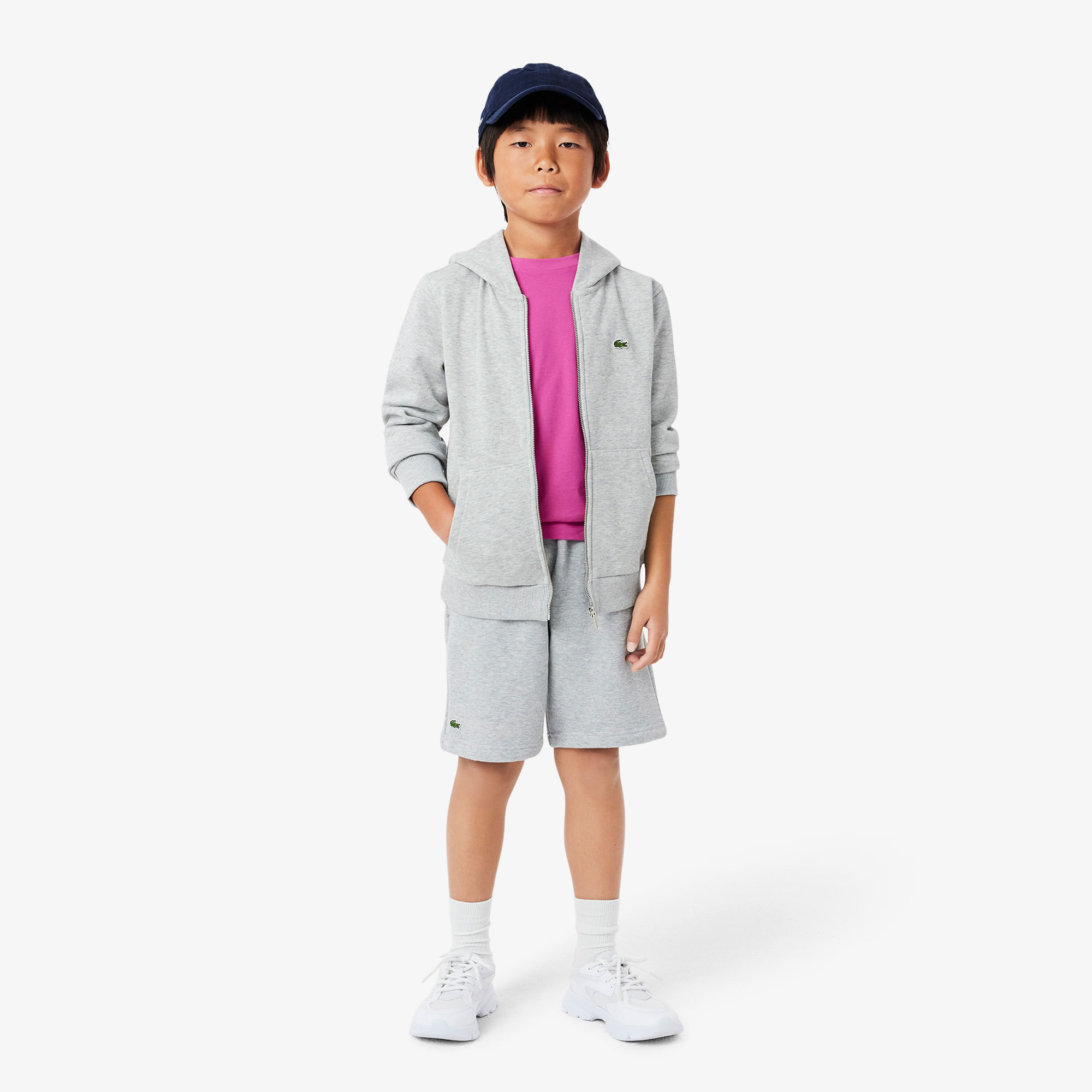 Lacoste Çocuk Bisiklet Yaka Pembe T-Shirt görsel 6