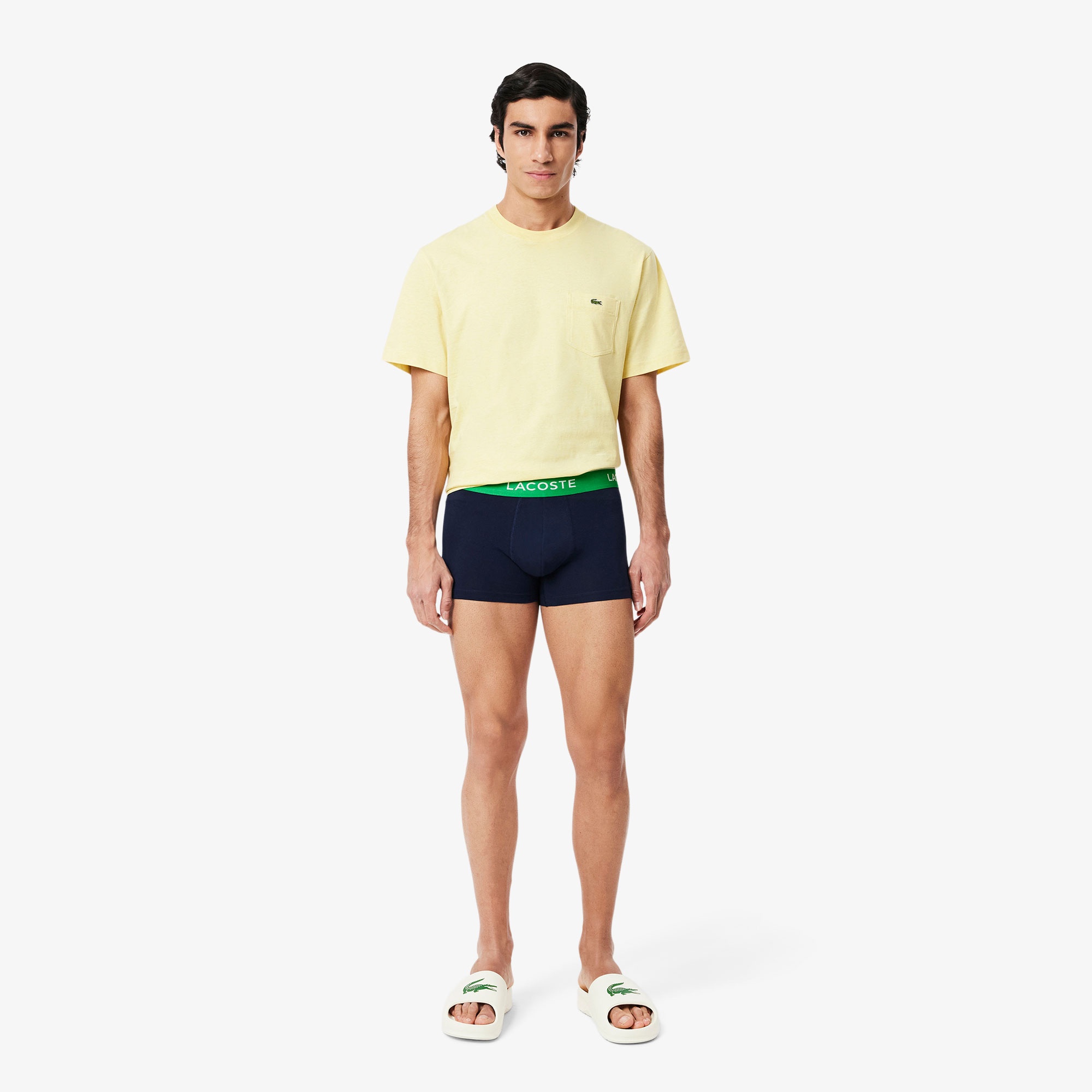 Lacoste Erkek 3'lü Lacivert Boxer