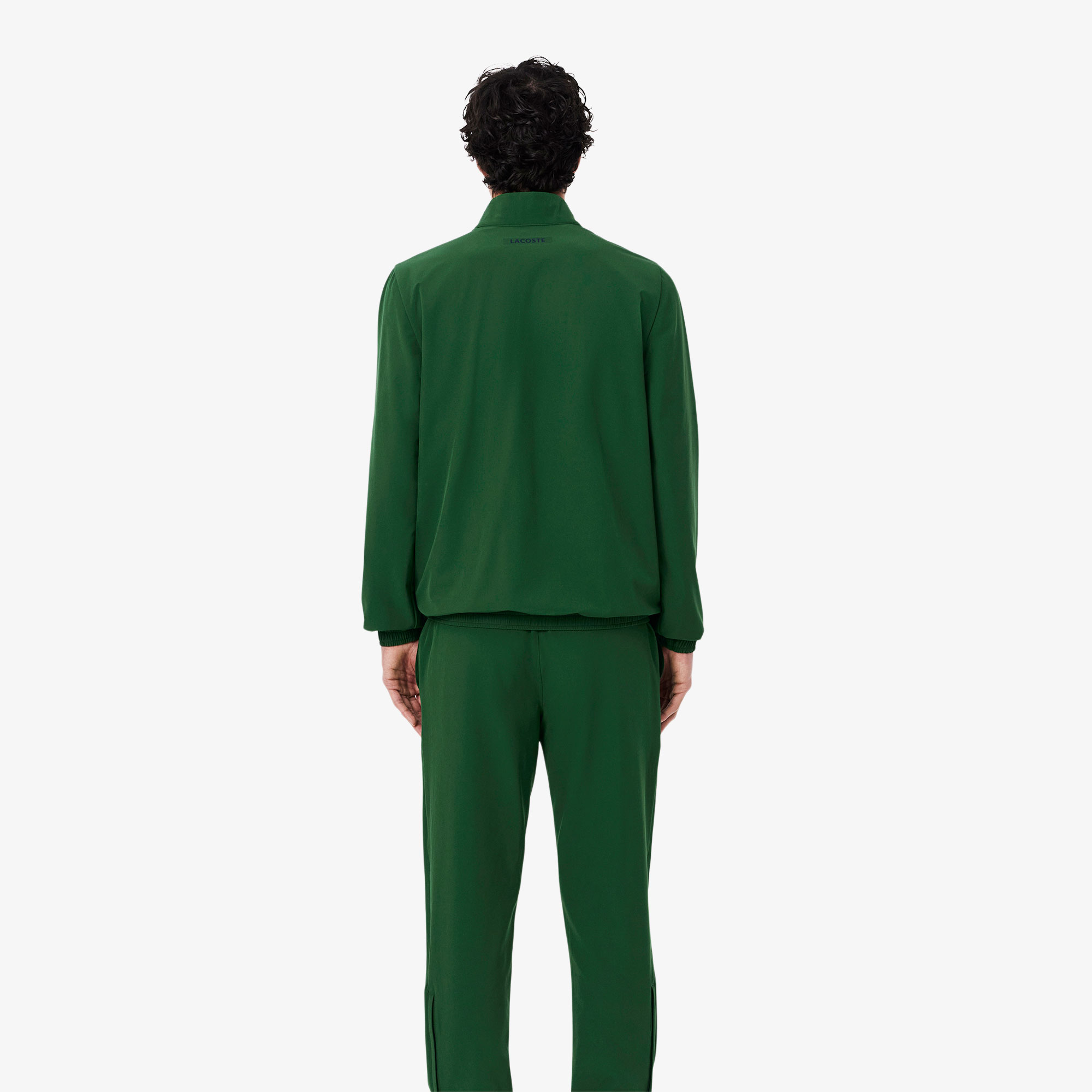 Lacoste Erkek Regular Fit Fermuarlı Renk Bloklu Yeşil Eşofman