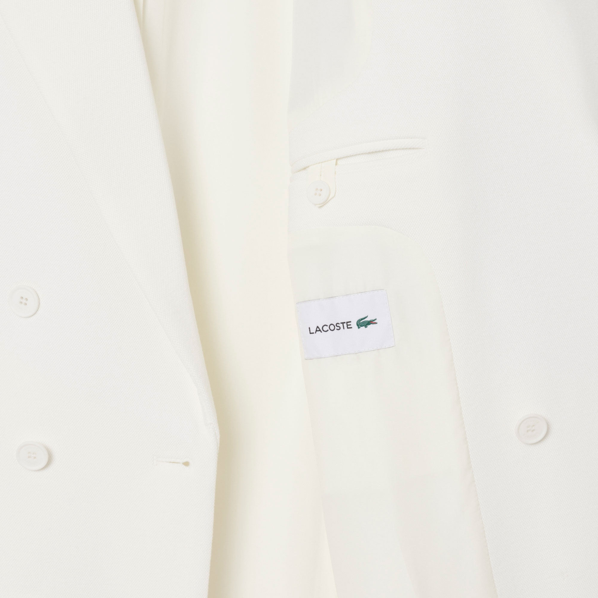 Lacoste Erkek Classic Fit Beyaz Ceket